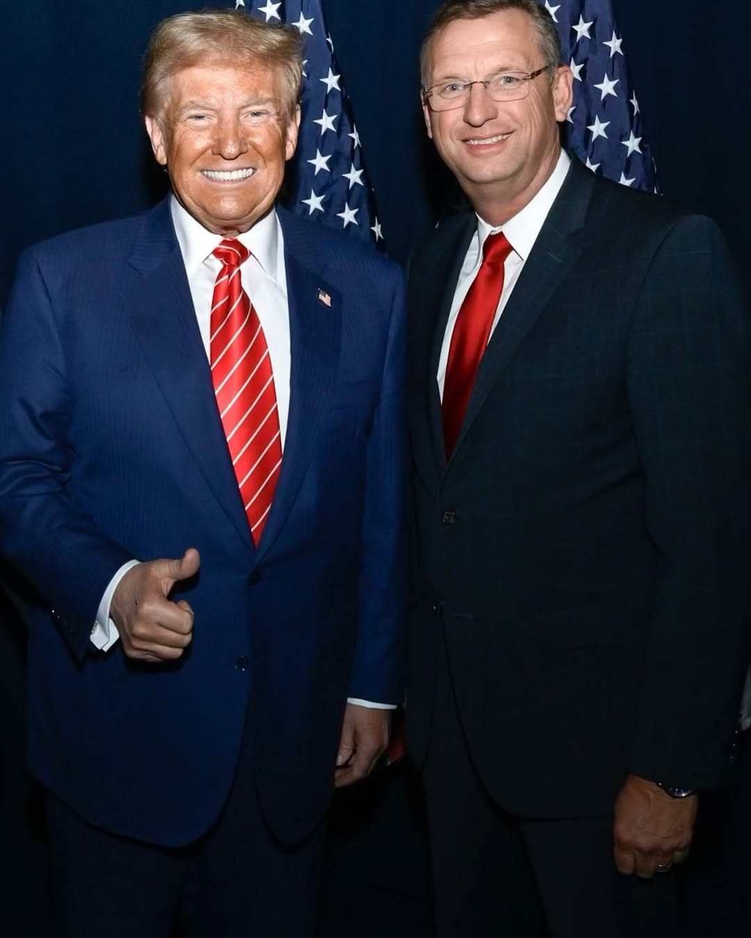 Doug Collins (right) is Donald Trump’s Secretary of Veterans Affairs. Photo: @dougcollinsga/Instagram
