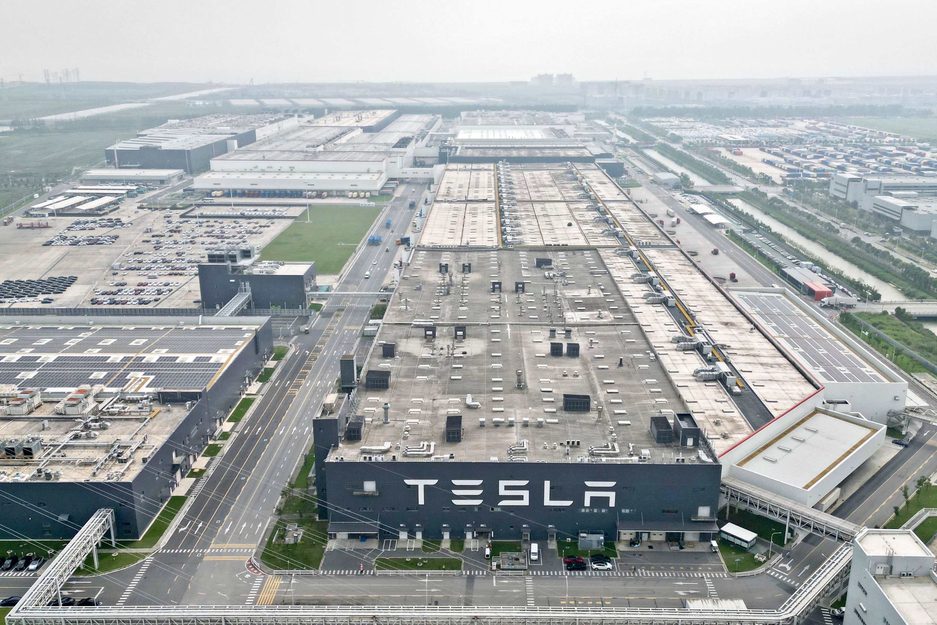 The Tesla Gigafactory in Lingang new area outside Shanghai. Photo: Xinhua