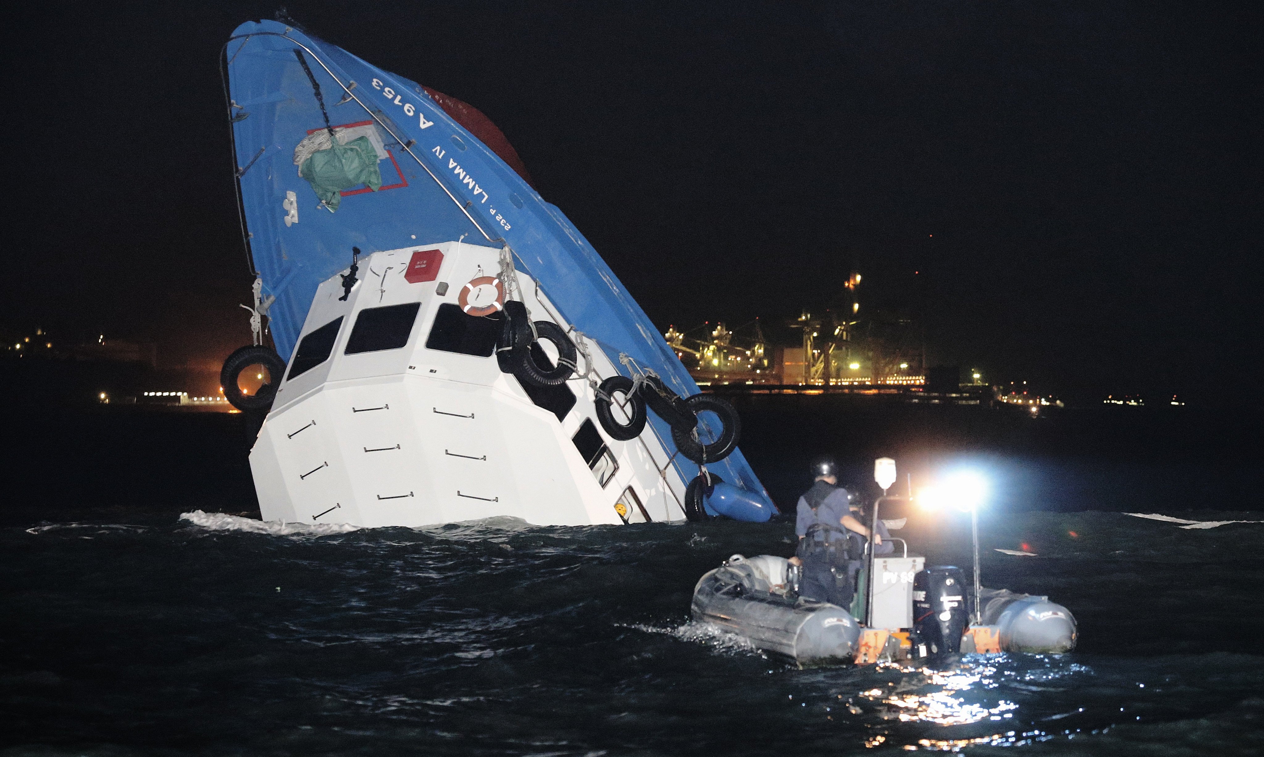 The Lamma IV (pictured) sank moments after being struck by the Sea Smooth on October 1, 2012. Photo: Handout
