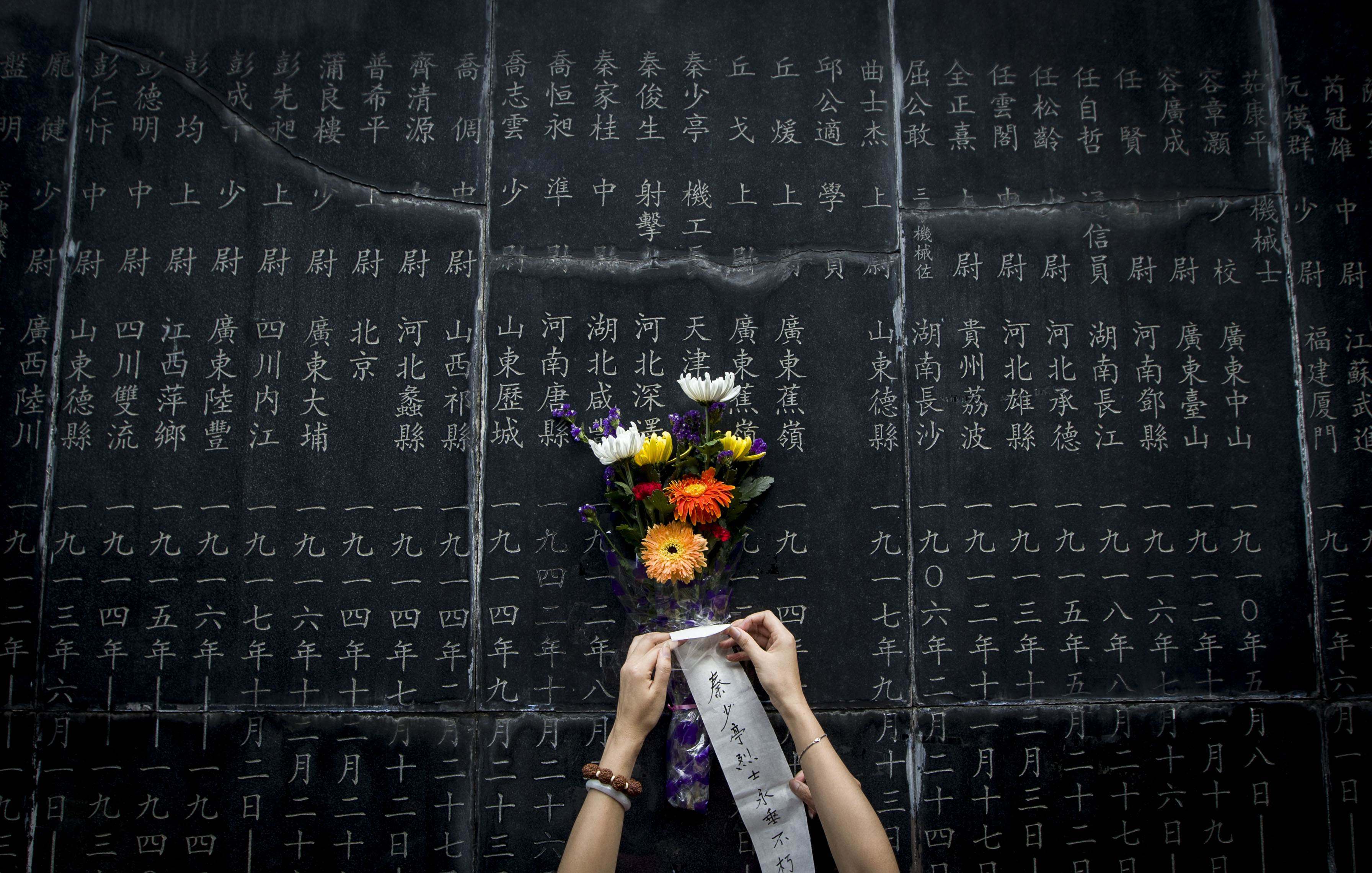 The Aviation Martyr Memorial in in the eastern Chinese city of Nanjing pays tribute to those who died in battles against Japan during World War II. Photo: AFP