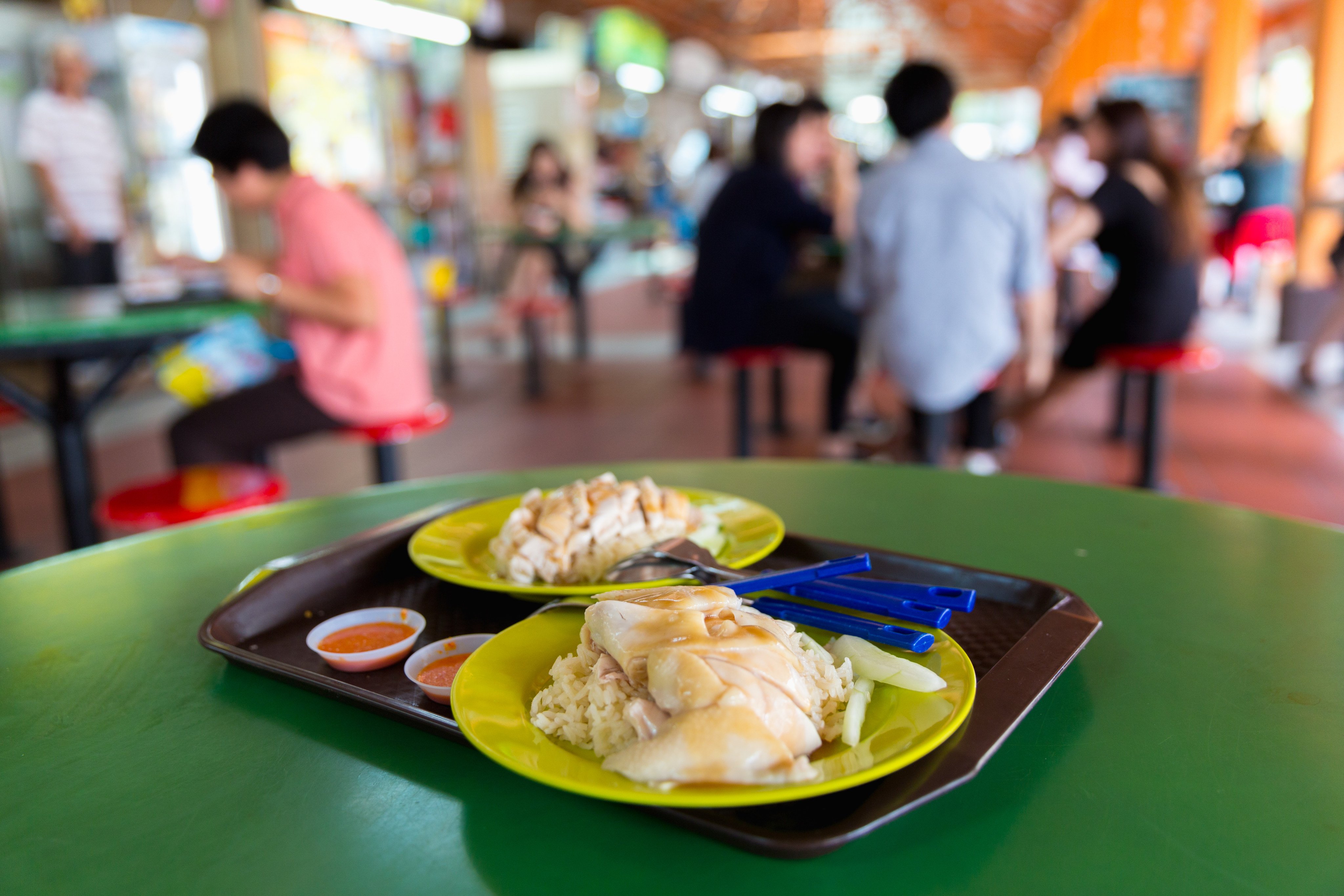 Singapore chicken rice in Maxwell Food Centre. Rice is a staple in Southeast Asia. Photo: Shutterstock