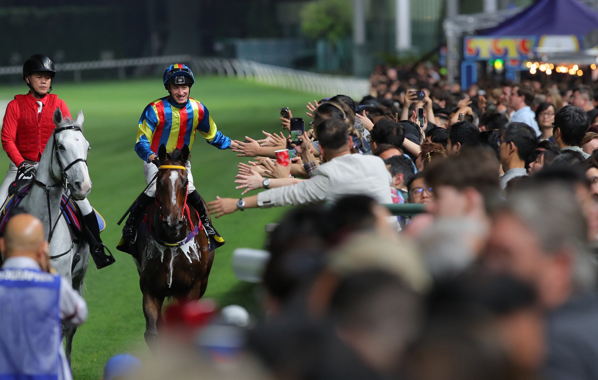 Antoine Hamelin enjoys a recent Happy Valley victory. Antoine Hamelin enjoys a recent Happy Valley victory.