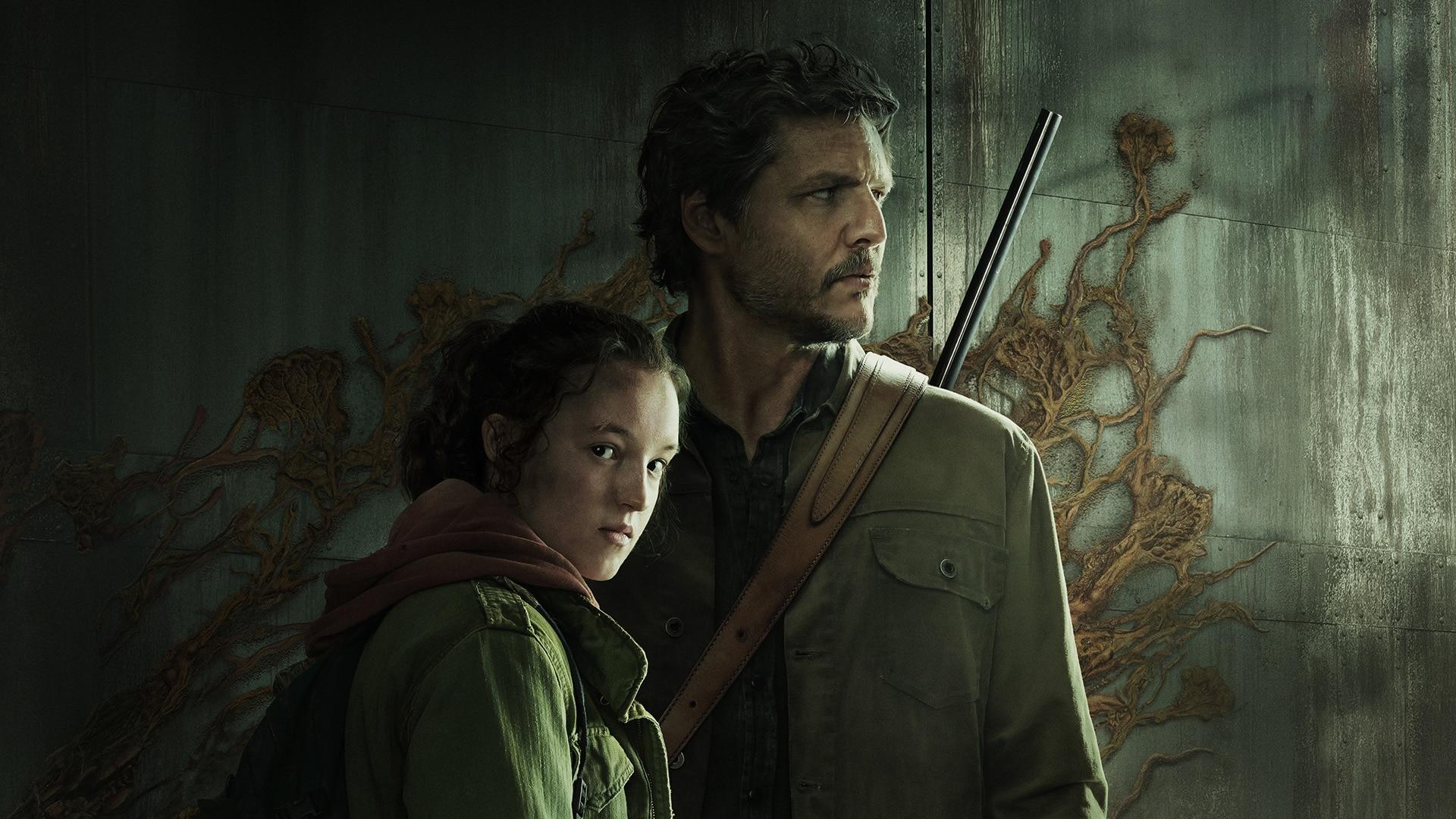 Bella Ramsey as Ellie (left) and Pedro Pascal as Joel in a still from The Last of Us. Photo: HBO