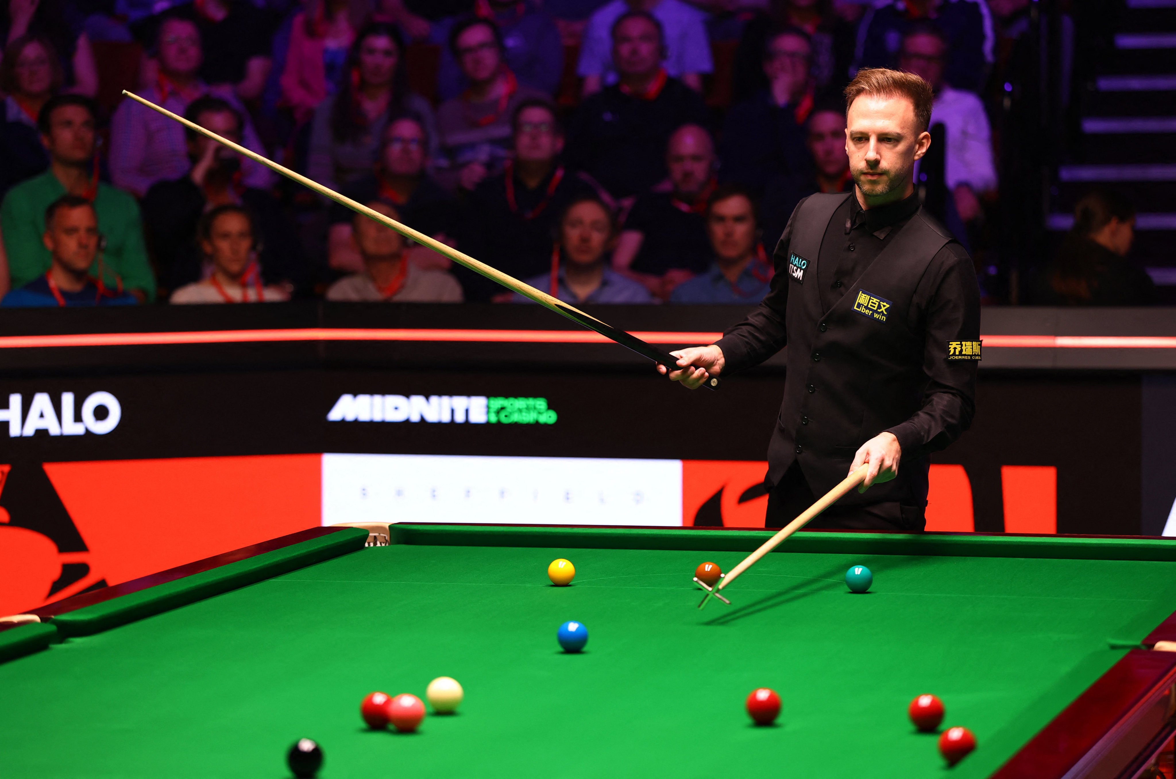 Judd Trump, in action here during the World Championships, will headline a June exhibition tournament in Hong Kong. Photo: Reuters