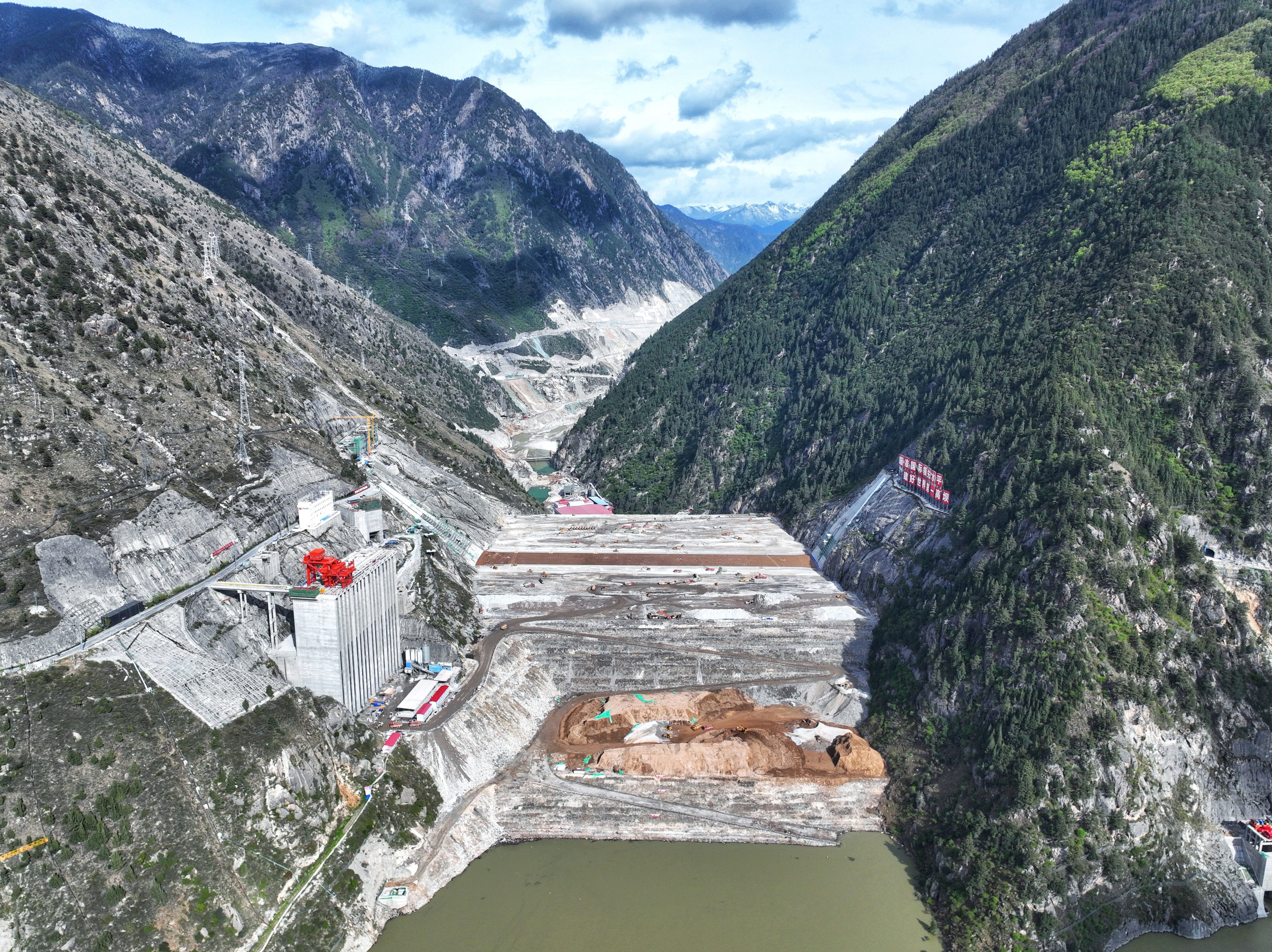 The Shuangjiangkou hydropower project in Sichuan province has been under construction for nearly a decade. Photo: Handout
