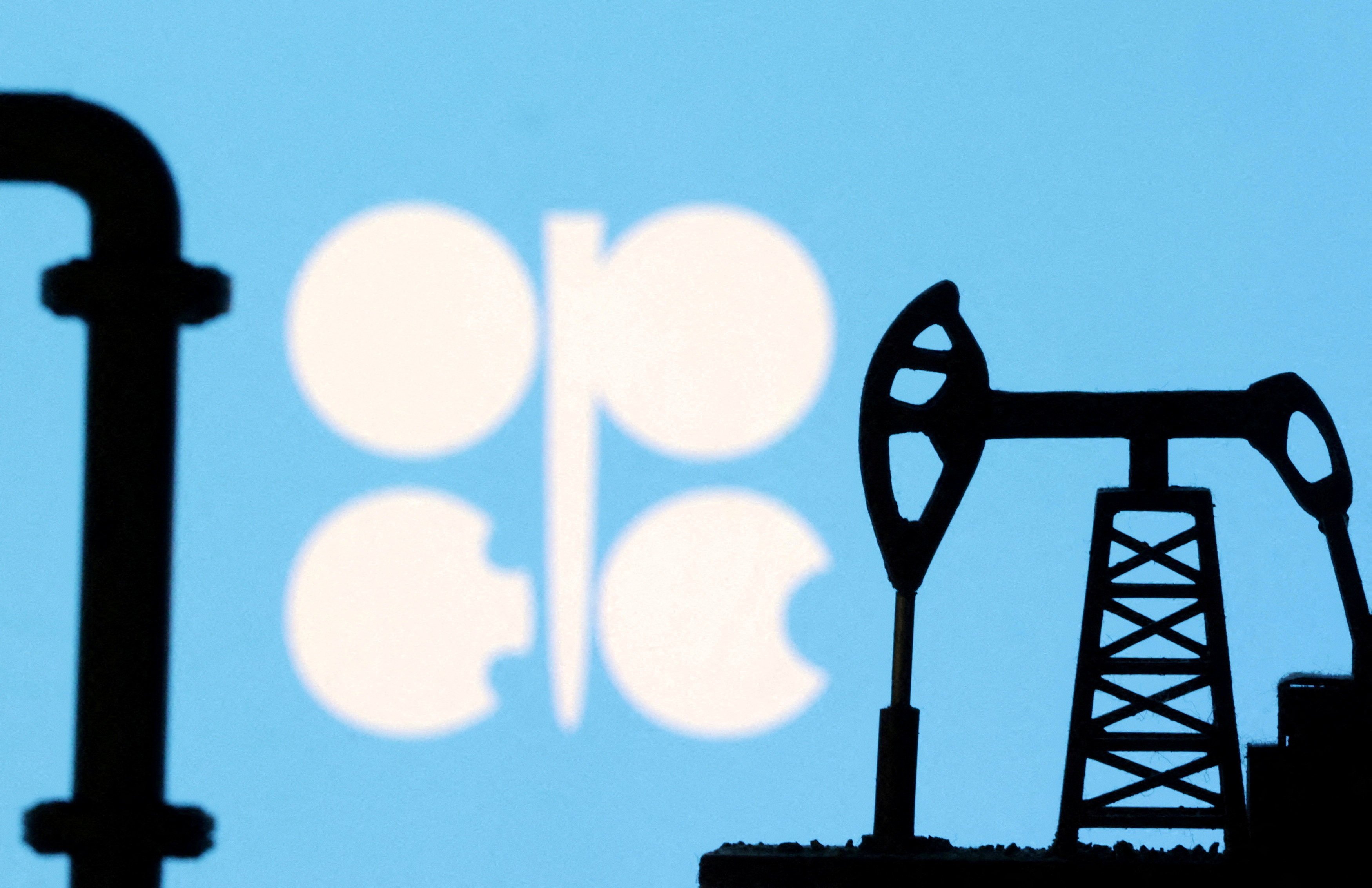The Opec logo. The cartel announced last weekend that it would raise output in June by 411,000 barrels per day. Photo: Reuters