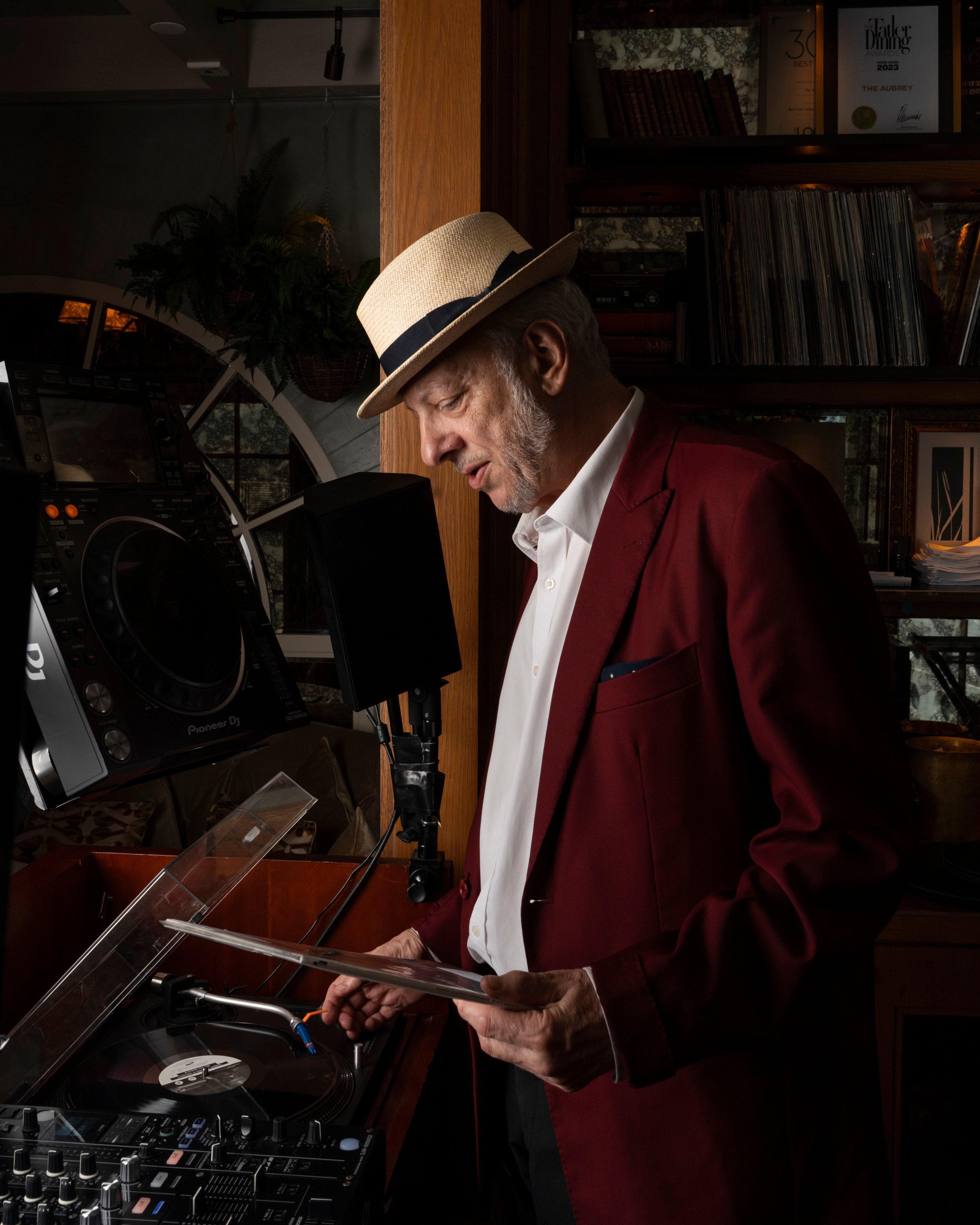 DJ Andrew Bull poses for a portrait at Mandarin Oriental Hotel, Hong Kong. Photo: Jake S Thomas