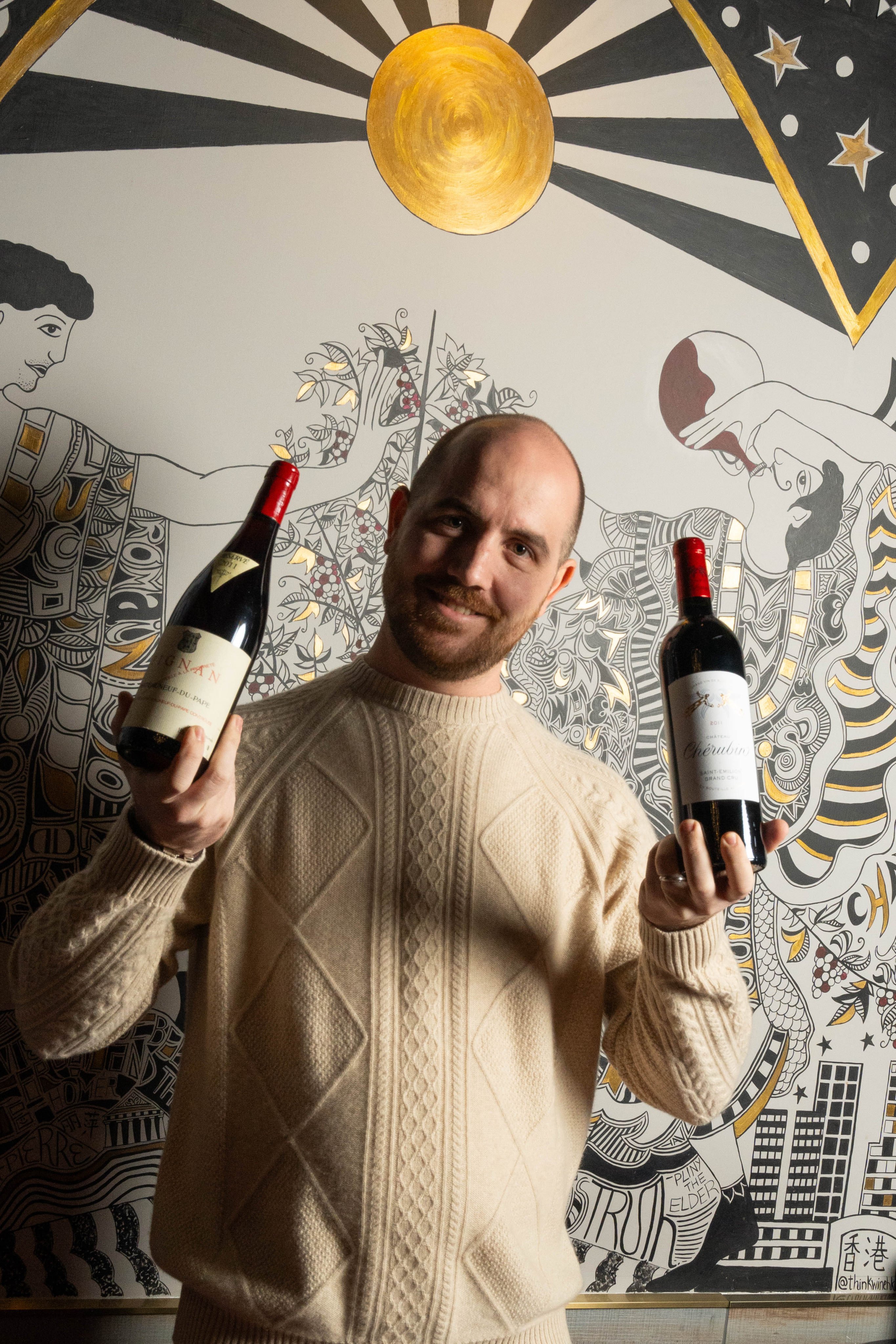 Romain Loriot, founder and managing director of Thinkwine, which is collaborating with Rica Art Space for an Art ’n’ Wine party. Photo: Thinkwine