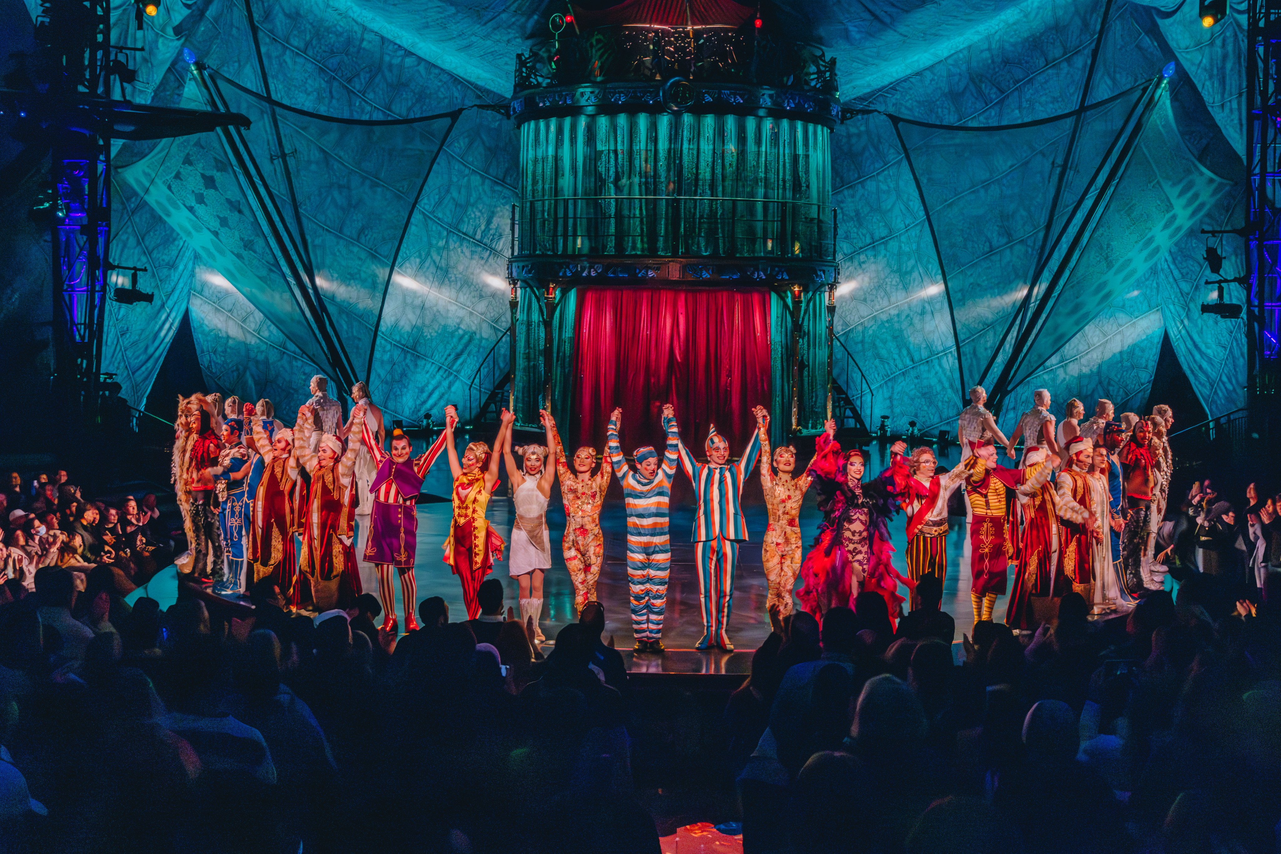 The cast of Kooza takes a bow after a show in Seattle in March before the show heads to Hong Kong. Photo: Jocelyn Tam