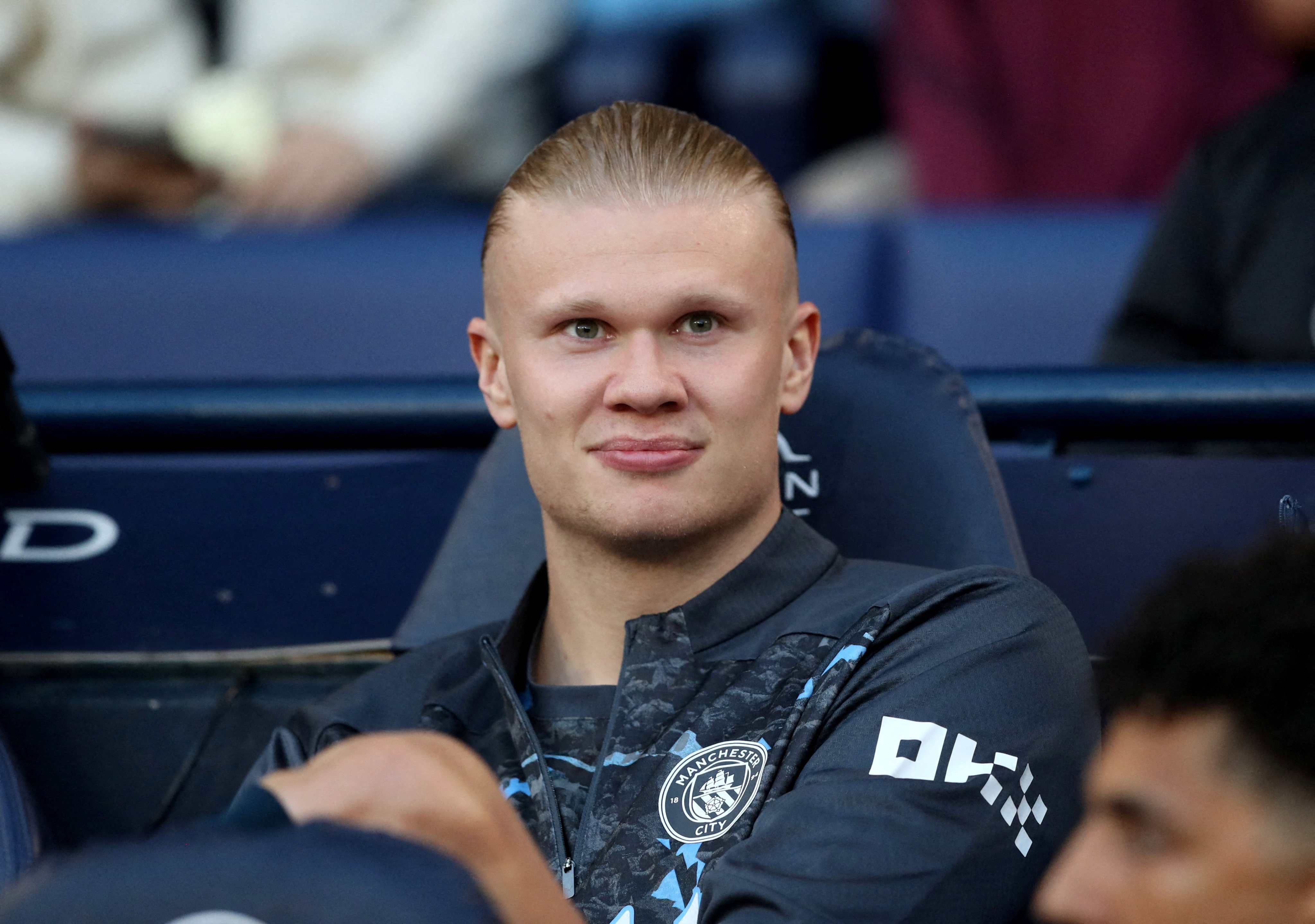 Manchester City indicated Erling Haaland could start against Southampton. Photo: Reuters