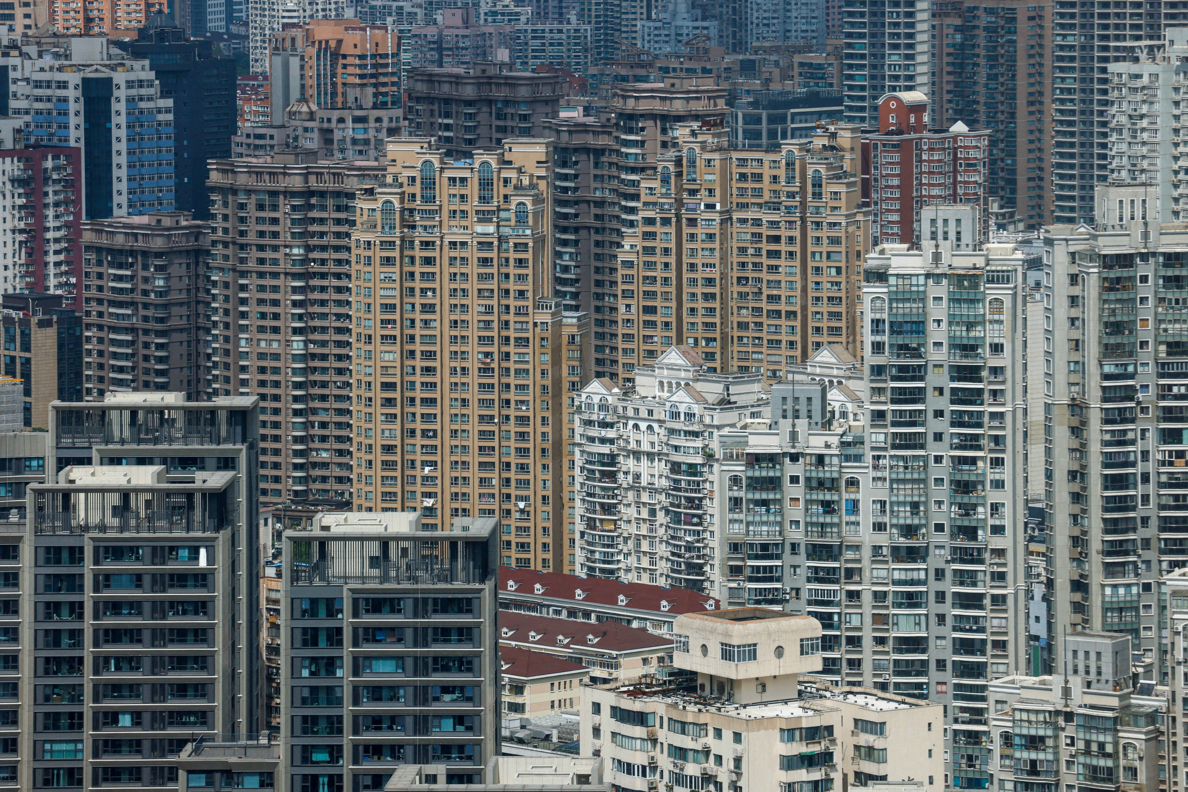 Residential buildings are seen in Shanghai. Photo: Reuters