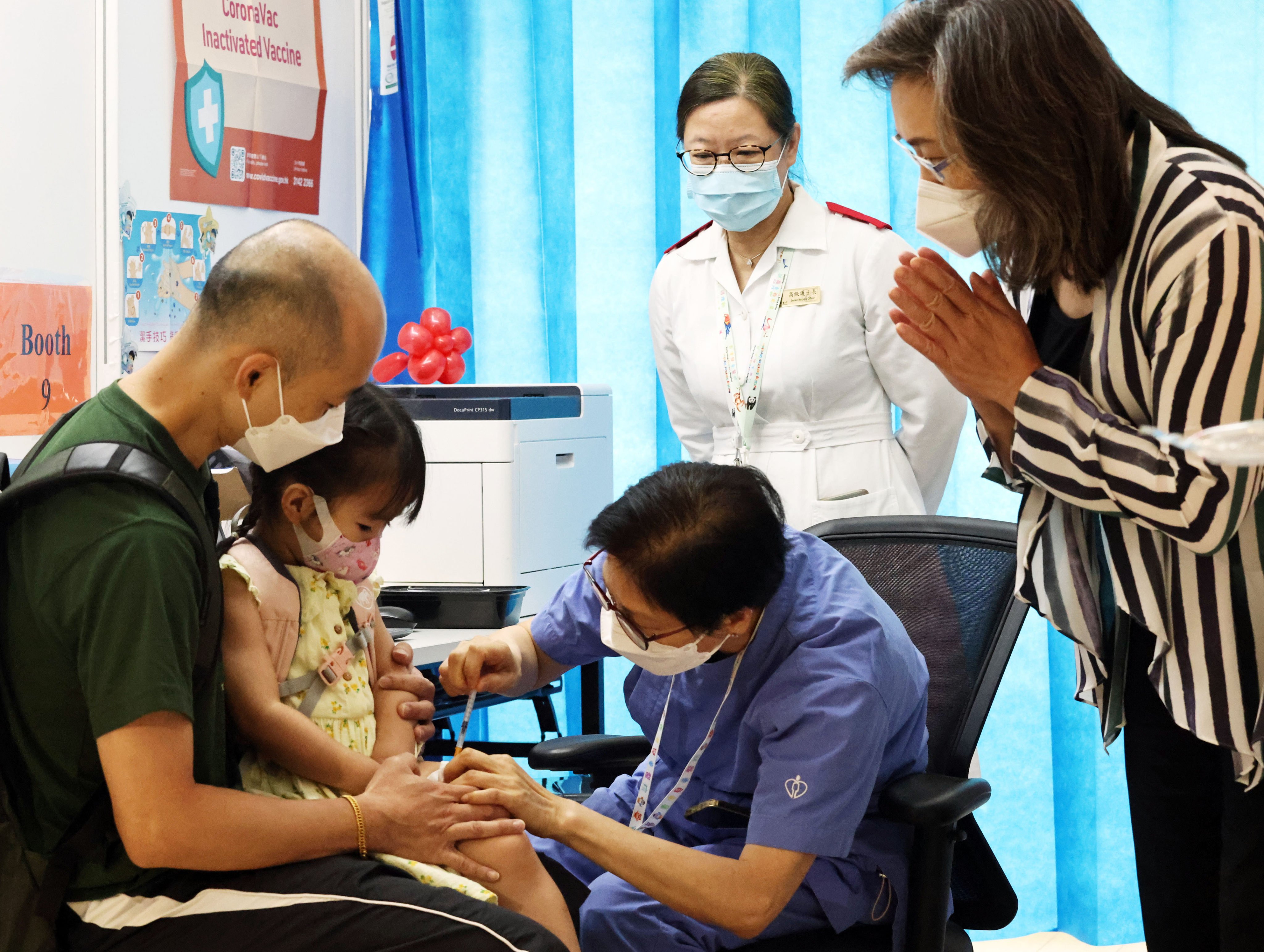 Health authorities have urged those who had yet to receive an initial dose of the Covid-19 vaccine, particularly infants and children, to get vaccinated as soon as possible. Photo: K. Y. Cheng