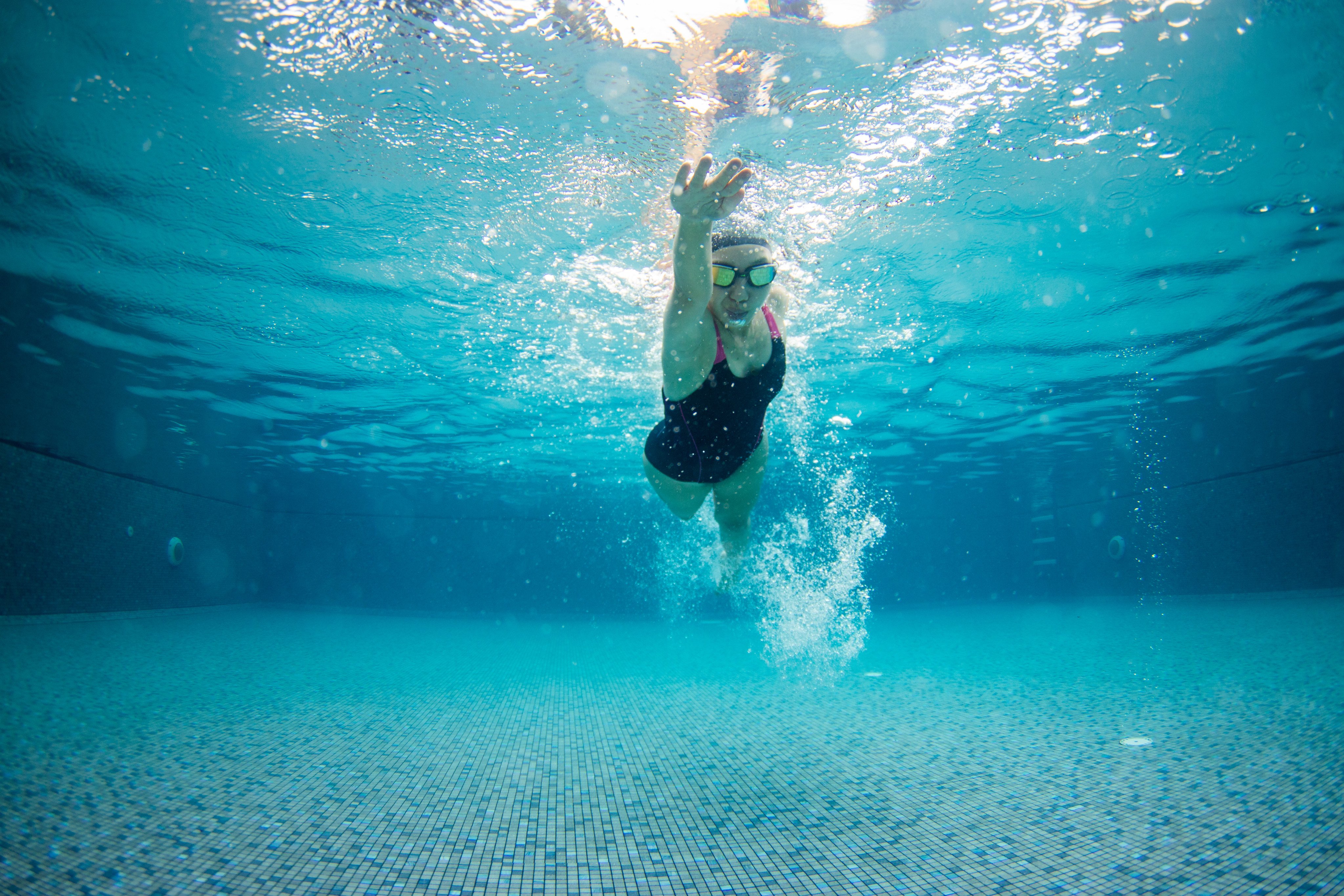 Swimming can balance cortisol production and reduce stress. Photo: Shutterstock
