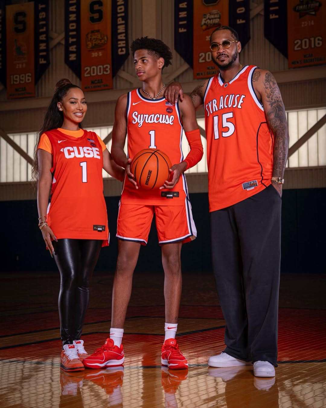 Kiyan Anthony is following in his NBA legend father Carmelo Anthony’s footsteps by joining Syracuse University. Photo: @kiyananthony/Instagram