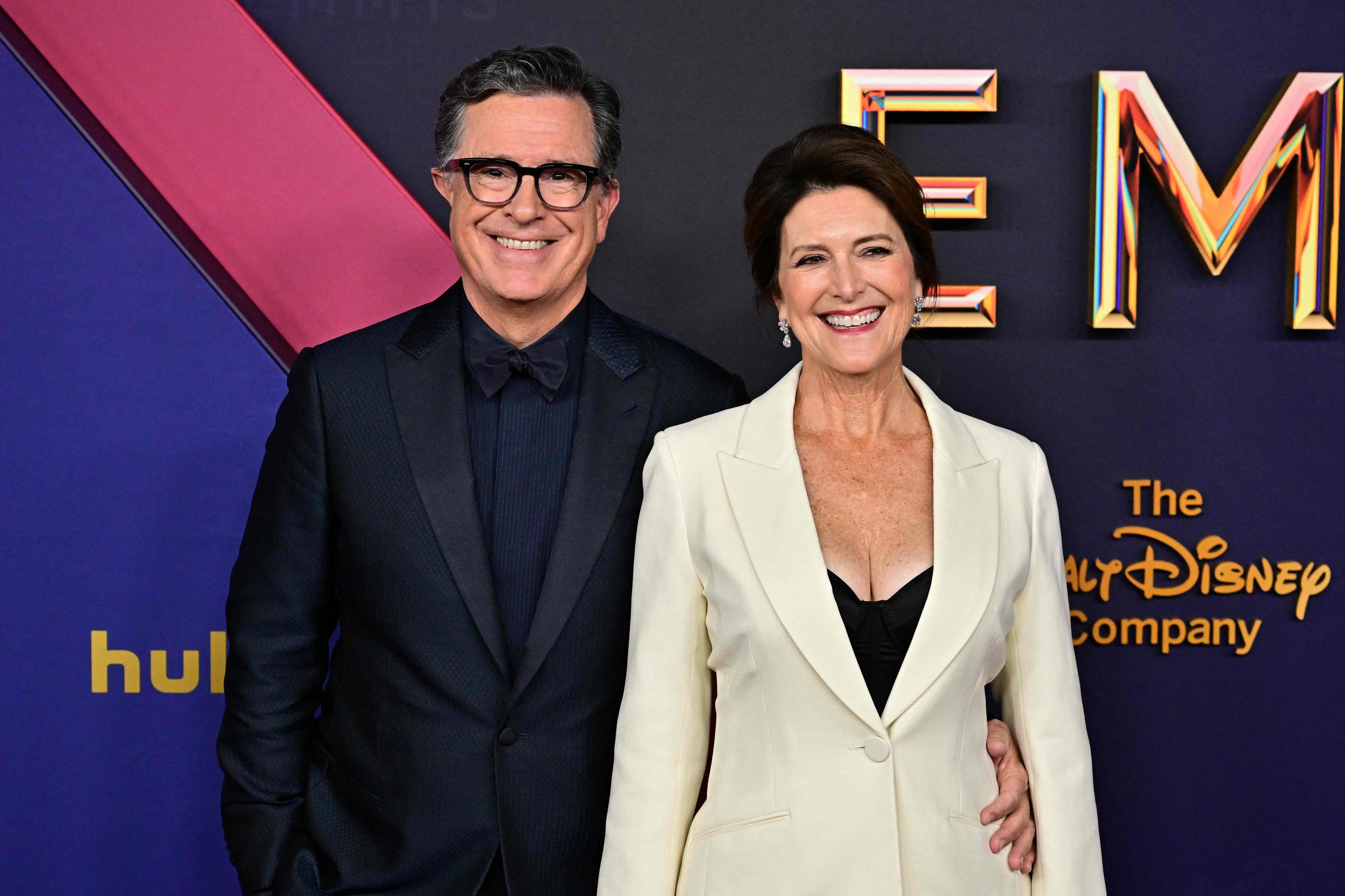 Meet Stephen Colbert’s other half, actress and producer Evie McGee Colbert. Photo: AFP