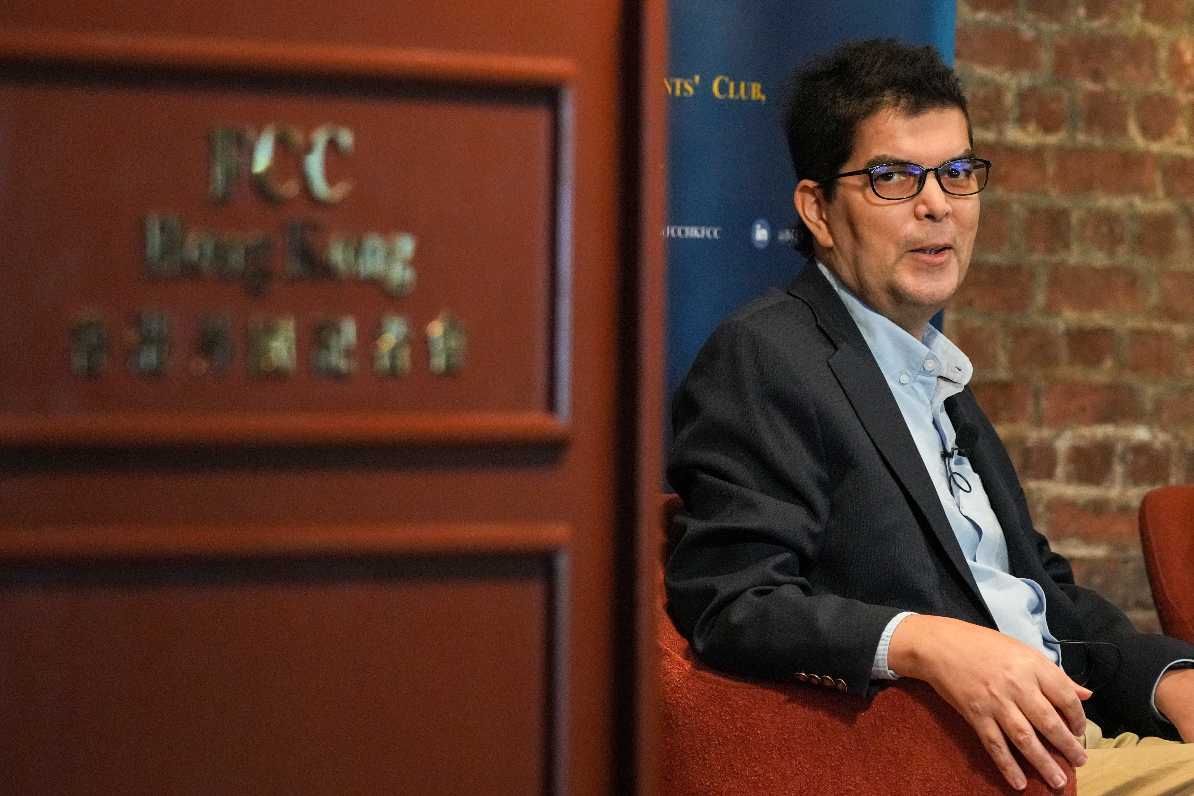The fireside chat was held as a public farewell for high-profile activist investor David Webb. Photo: May Tse