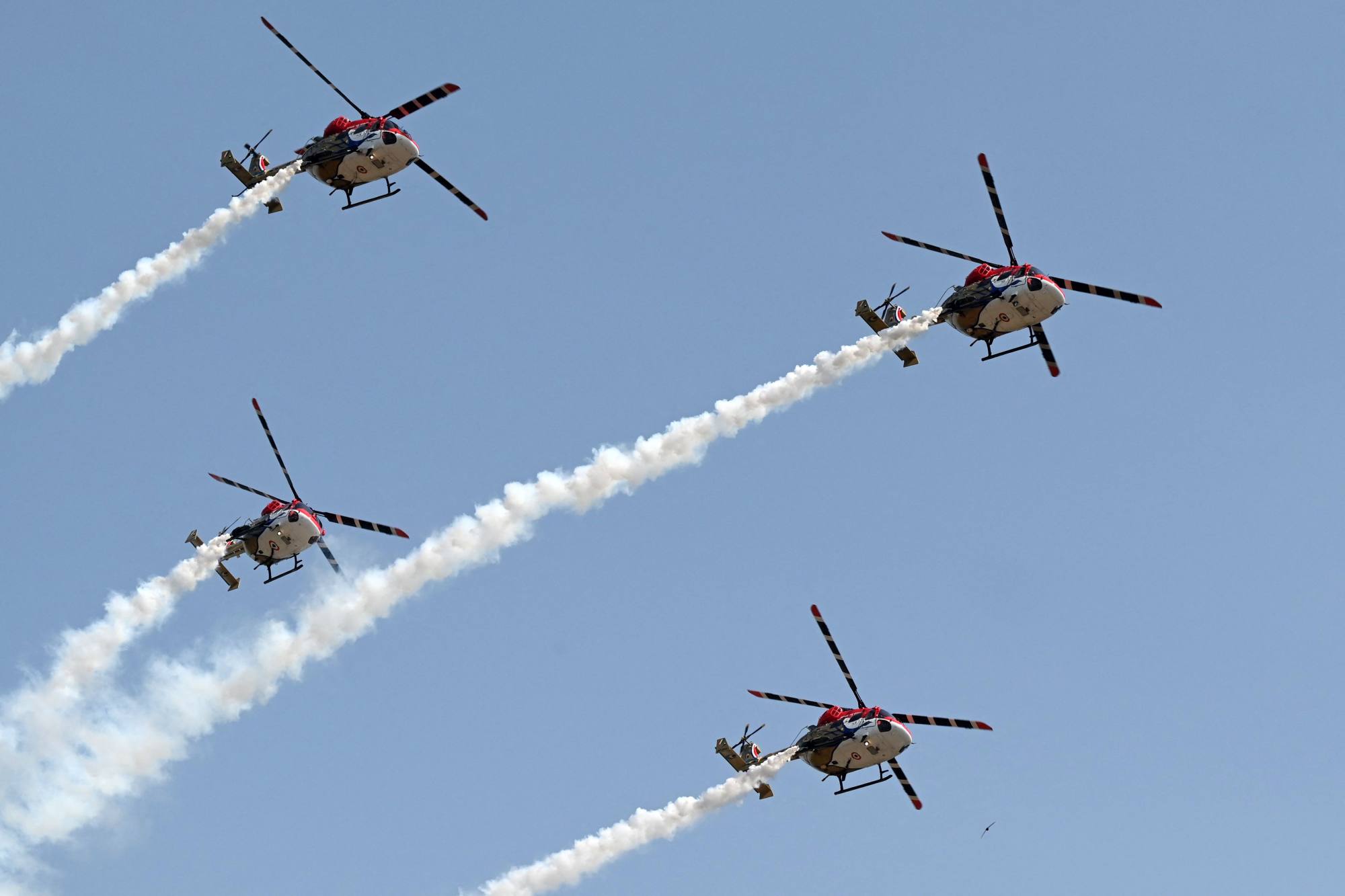 Indian Air Force helicopters perform during a ceremony in Dundigal, on the outskirts of Hyderabad, in 2023. Recent tensions with Pakistan may prompt India to expand its weapons procurement. Photo: AFP Indian Air Force helicopters perform during a ceremony in Dundigal, on the outskirts of Hyderabad, in 2023. Recent tensions with Pakistan may prompt India to expand its weapons procurement. Photo: AFP
