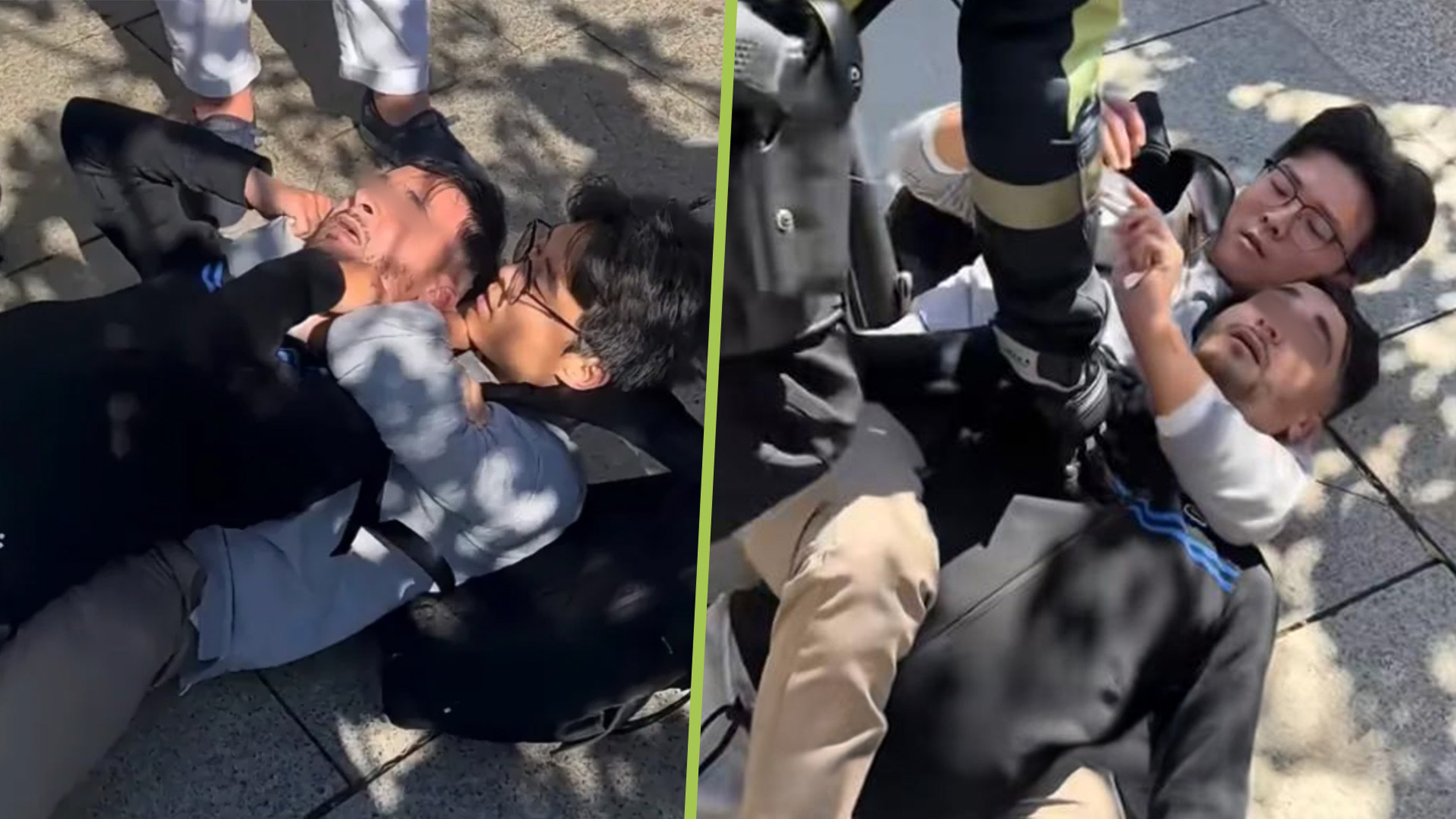 A photographer from China who subdued a street thief in Spain has earned widespread praise on social media. Photo: SCMP composite/Douyin
