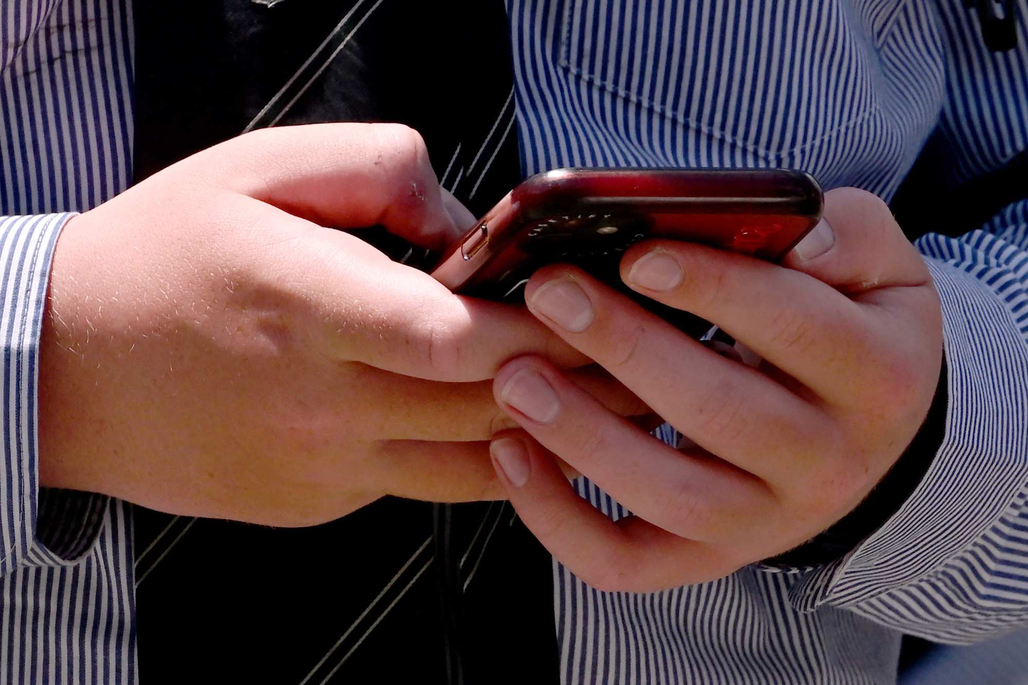 A student uses his phone in Melbourne. Australia’s ban on children using social media is set to enter force at the end of this year. Photo: AFP A student uses his phone in Melbourne. Australia’s ban on children using social media is set to enter force at the end of this year. Photo: AFP