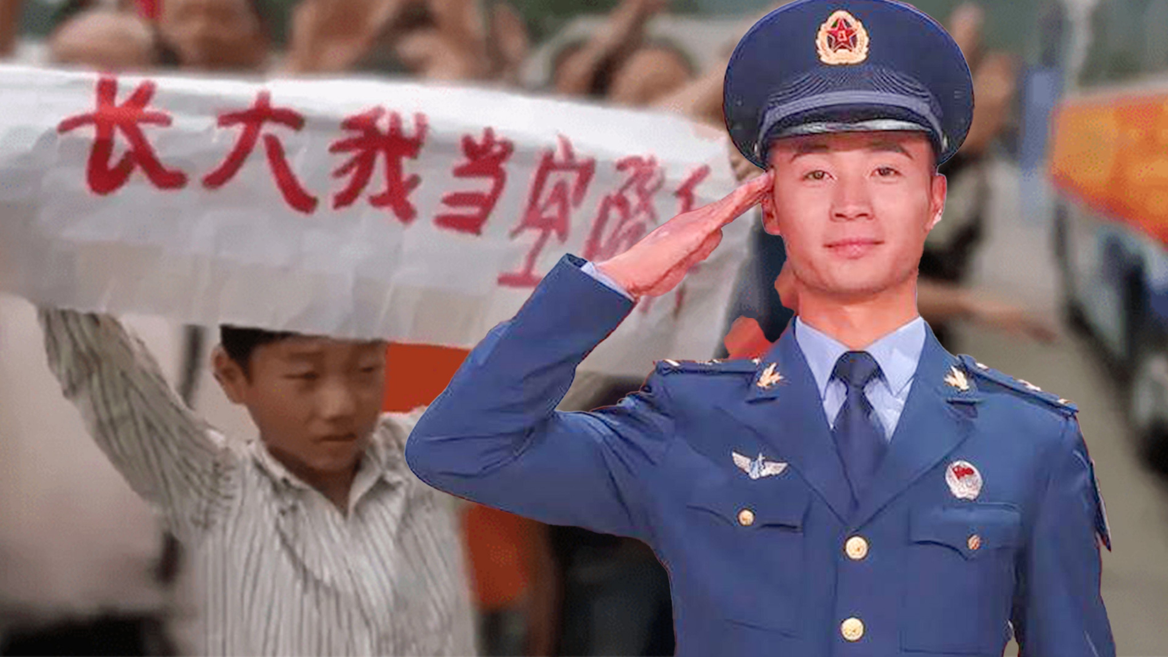 A Chinese boy who was inspired by the actions  of People’s Liberation Army paratroopers during rescue efforts following the deadly 2008 Sichuan earthquake has realised his dream of joining the unit’s ranks. Photo: SCMP composite/Douyin