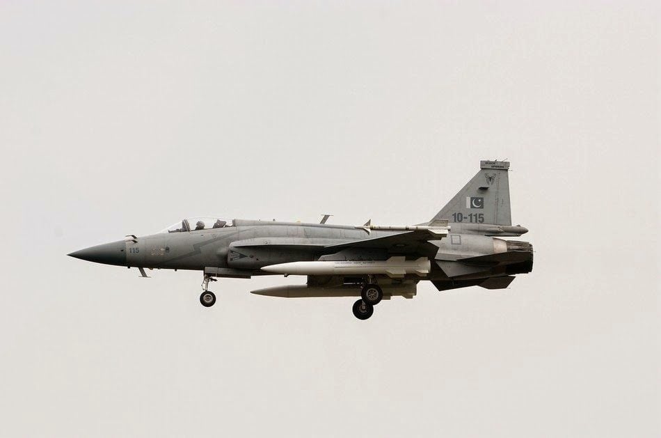 Pakistan’s military claims it destroyed an Indian air defence system in Punjab using Chinese hypersonic missiles fired from a JF-17 fighter jet. Photo: Handout