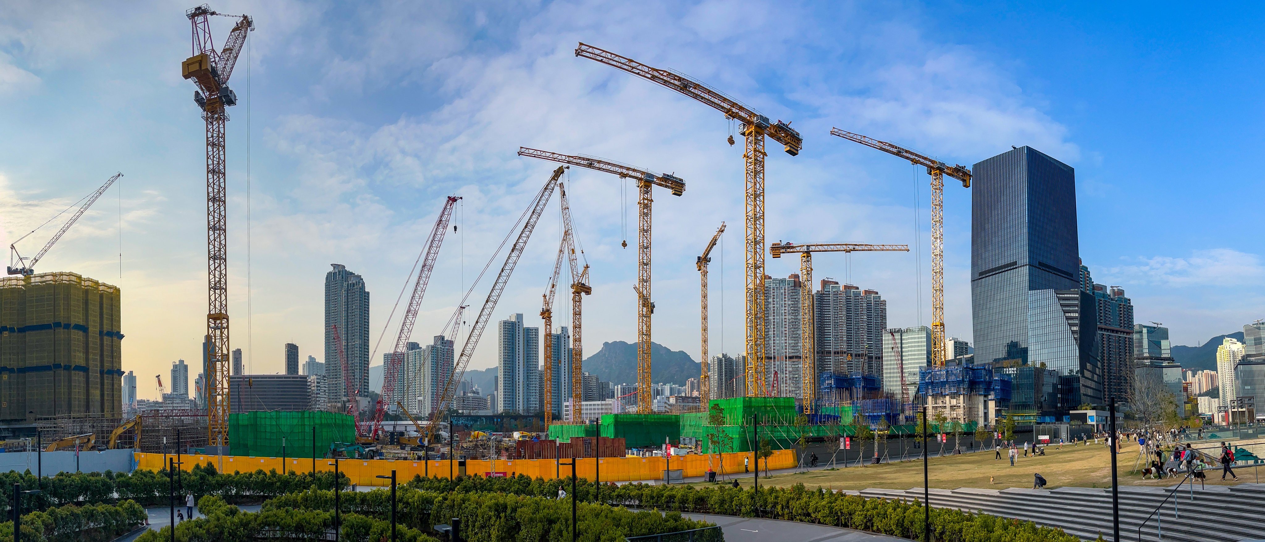 “Light public housing” under construction at Olympic Avenue in Kai Tak. Photo: Dickson Lee