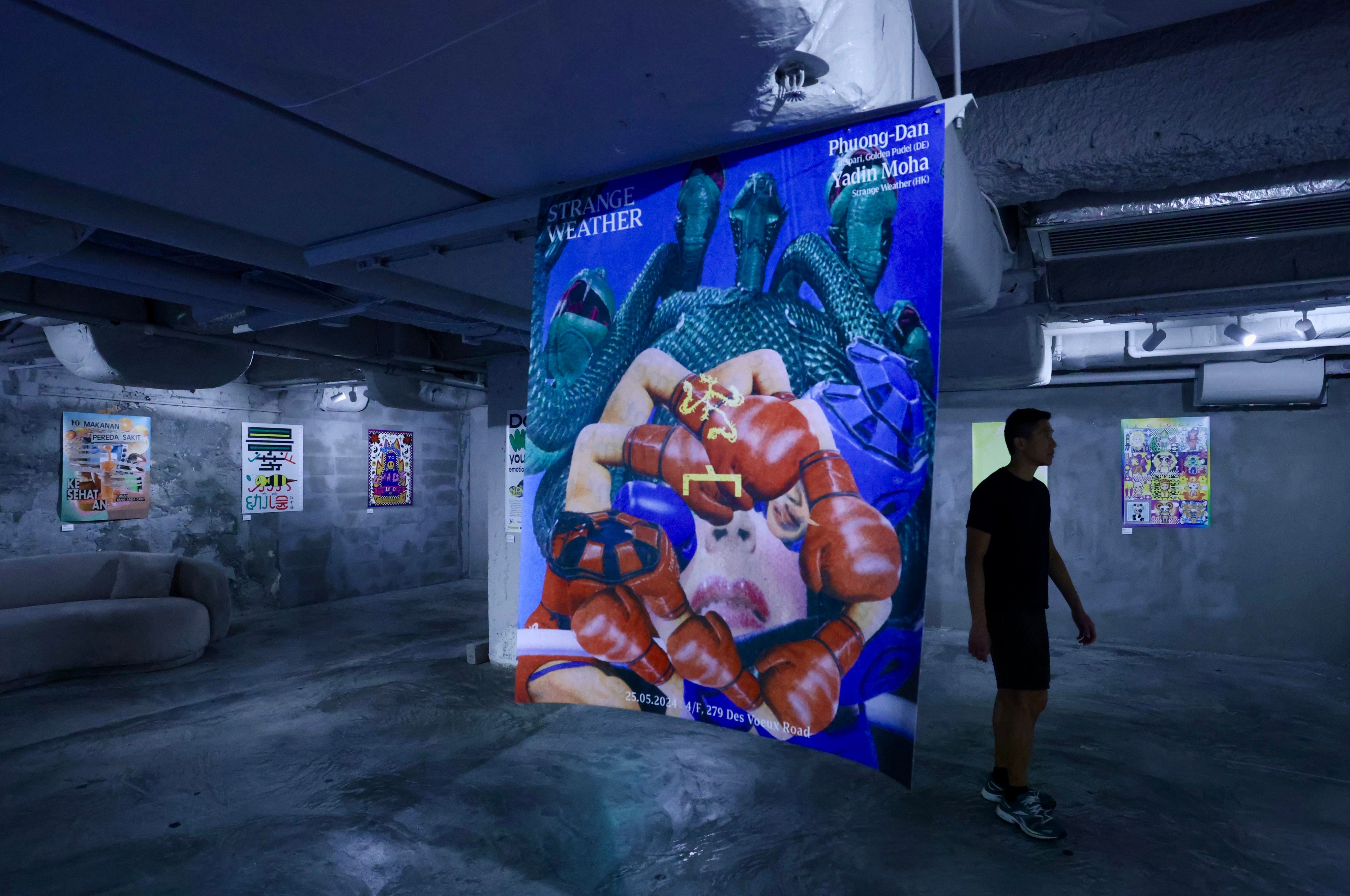 One of the works on show in teh Postapalooza exhibition at Heath in Tsim Sha Tsui, Hong Kong. Photo: Jonathan Wong