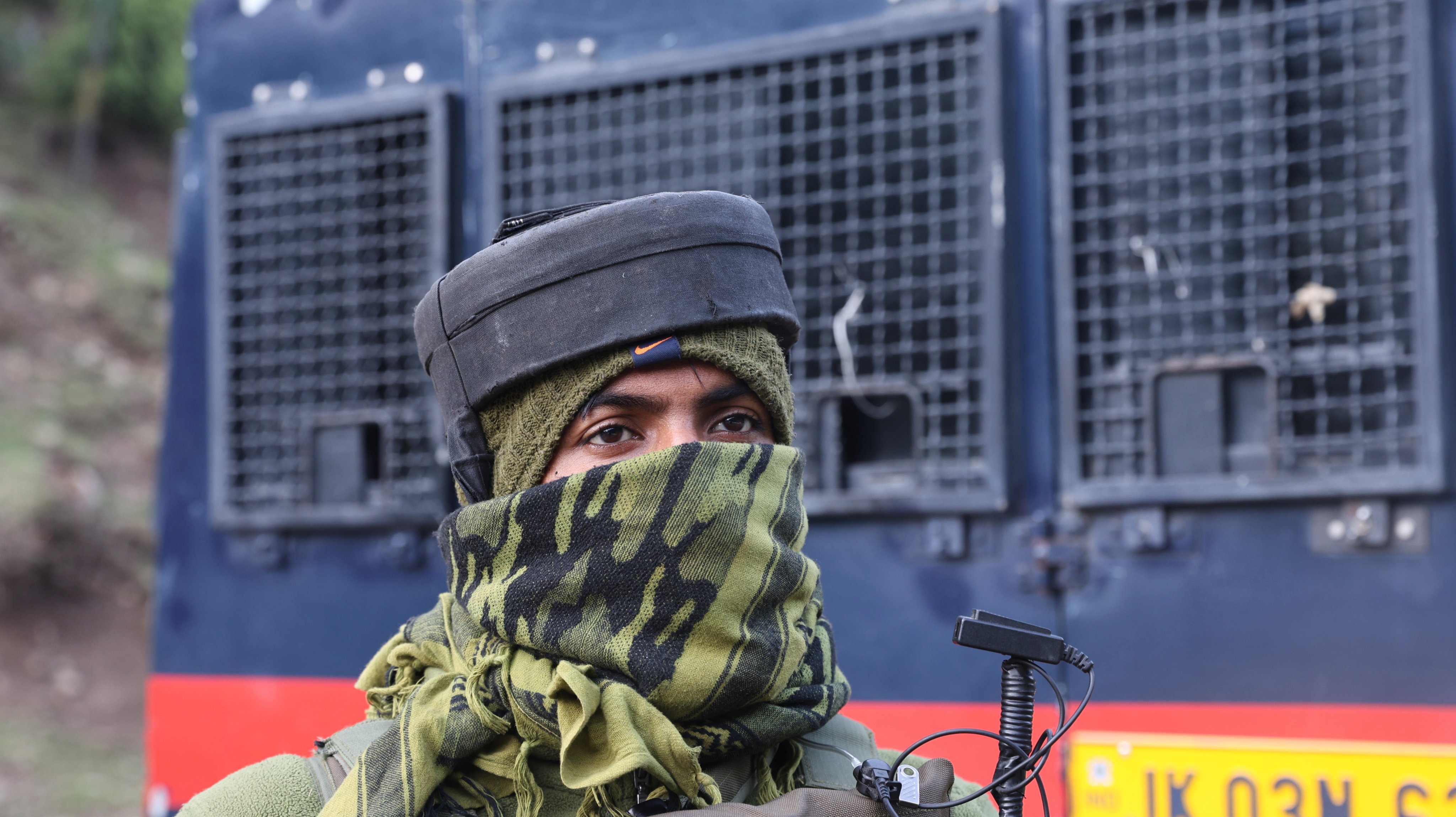 An Indian paramilitary soldier standing guard at Pahalgam, India, on April 23. Officials say terrorists attacked the popular tourist destination in south Kashmir, resulting in at least 26 deaths. Photo: EPA-EFE