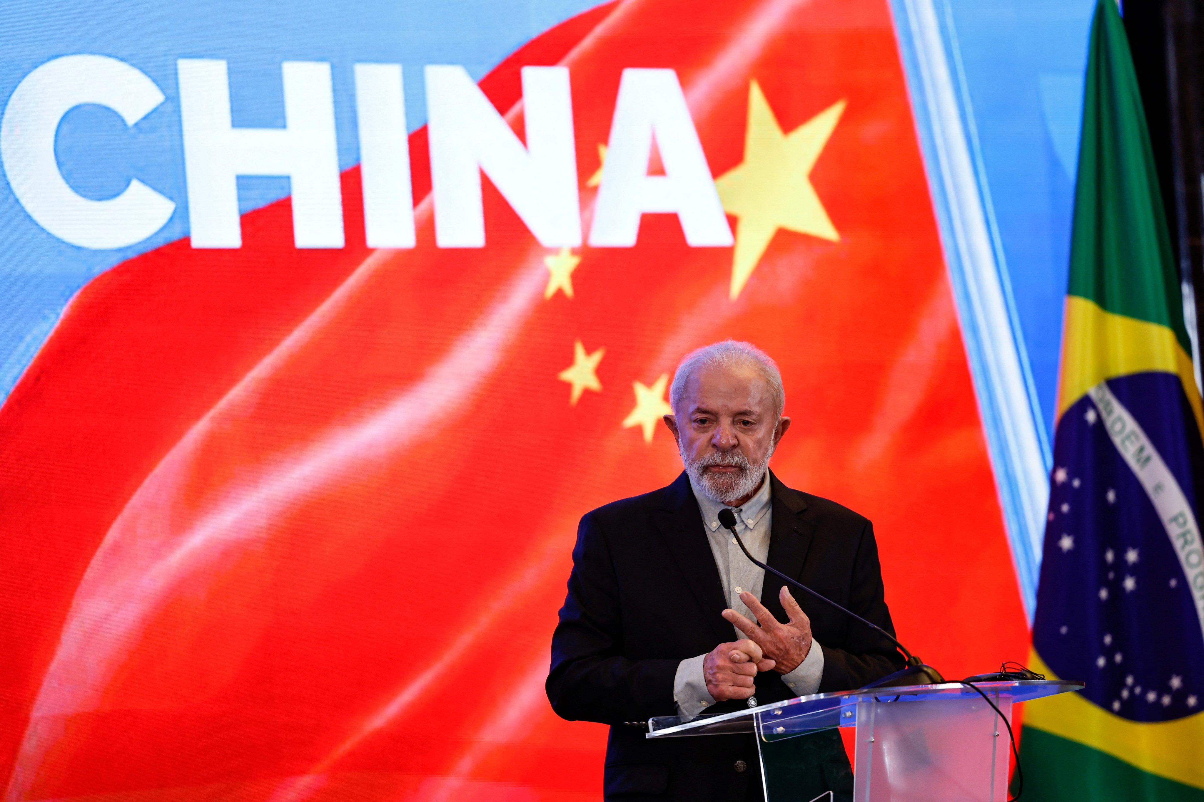 Brazilian President Luiz Inacio Lula da Silva unveiled a package of investments from Chinese firms in Beijing on Monday. Photo: Reuters