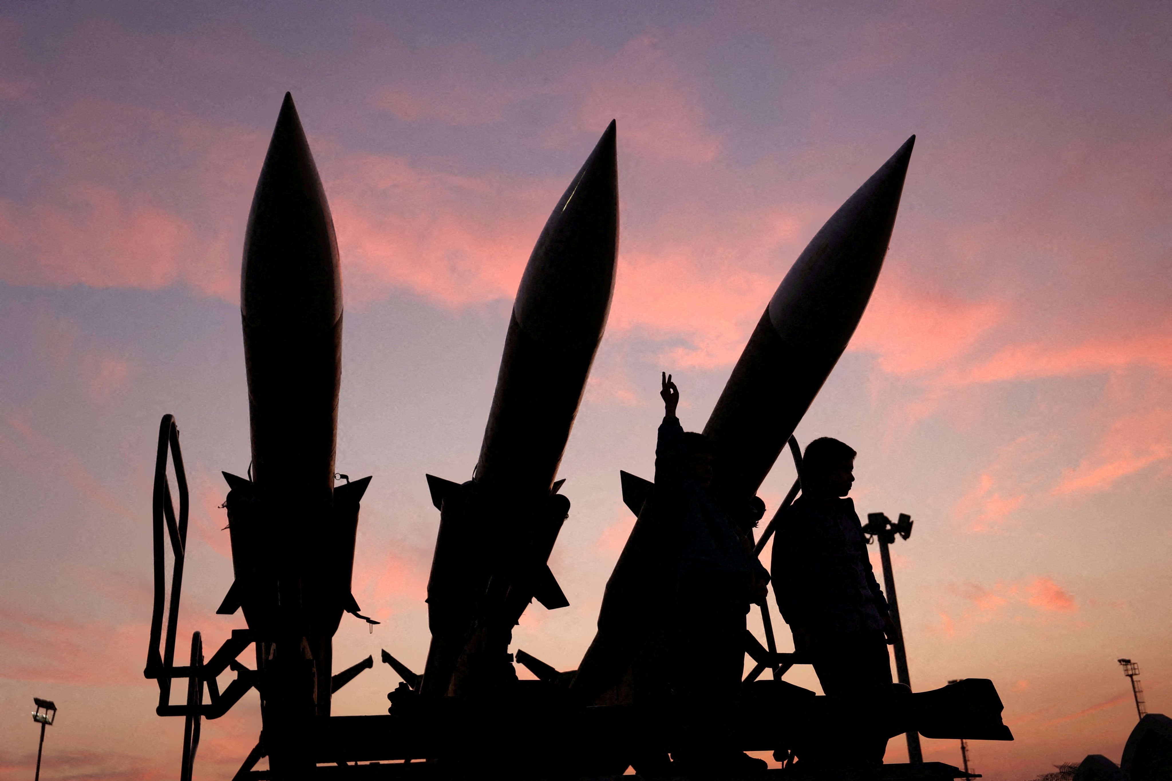 Iranian missiles are displayed at the Islamic Revolutionary Guard Corps (IRGC) Aerospace Force Museum in Tehran in November 2024. Photo: West Asia Press Agency via Reuters
