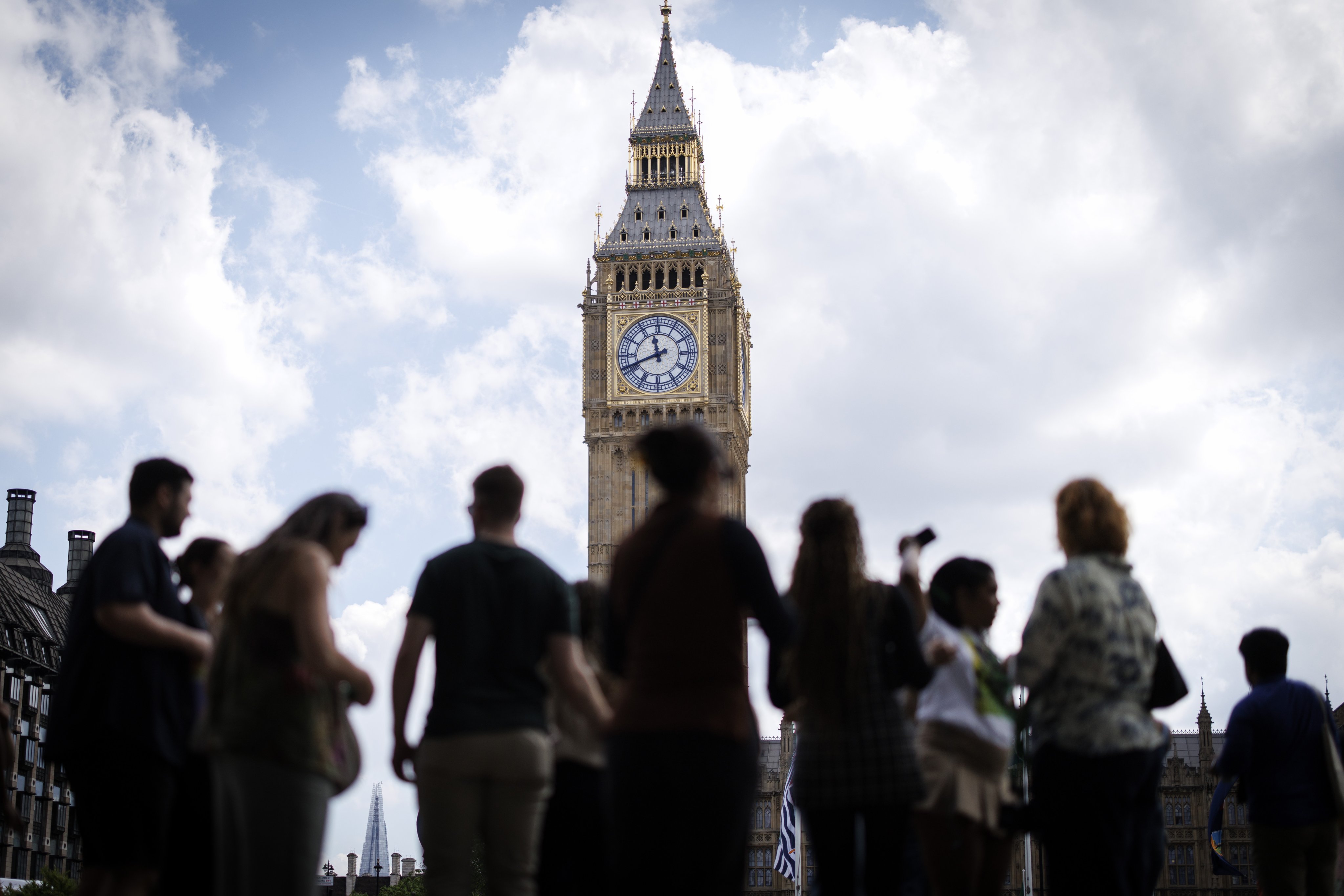 Parliament Square with the Elizabeth Tower, which is commonly known as Big Ben, in the background, in London. Photo: EPA-EFE
