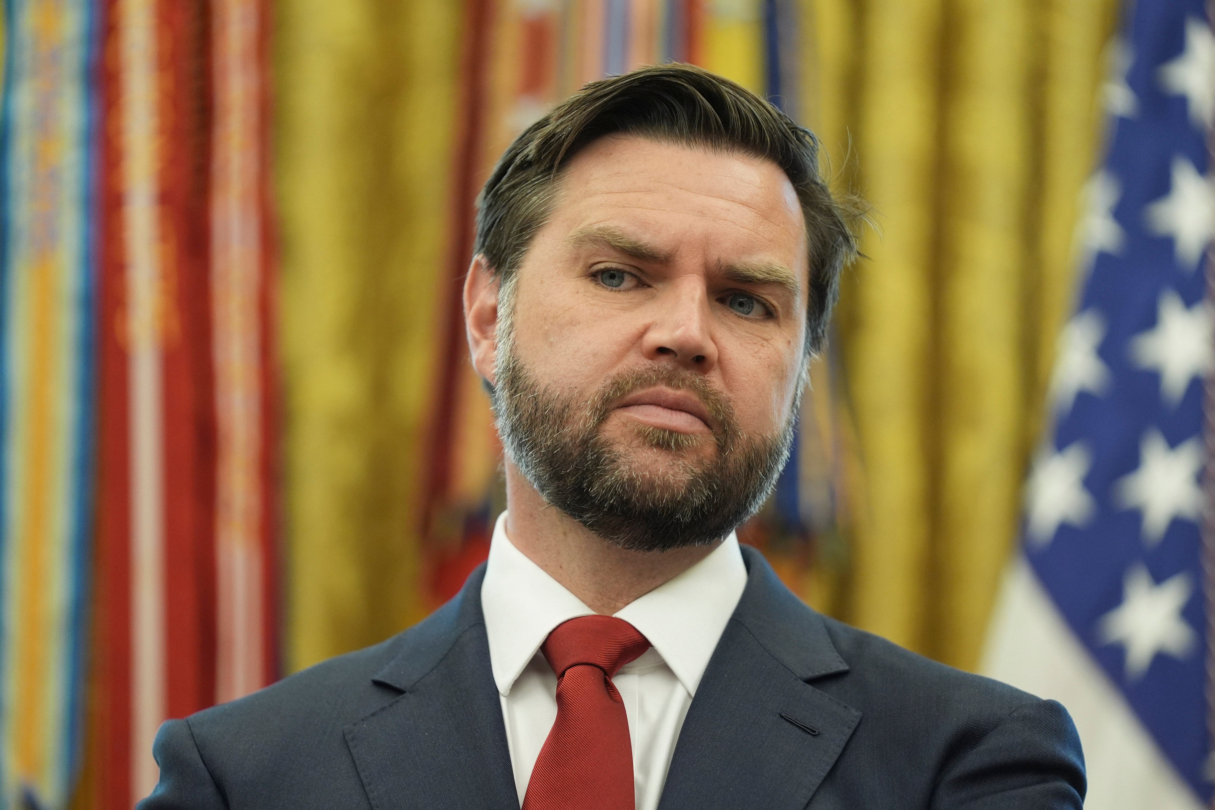 US Vice-President J.D. Vance in the Oval Office of the White House. Photo: AP
