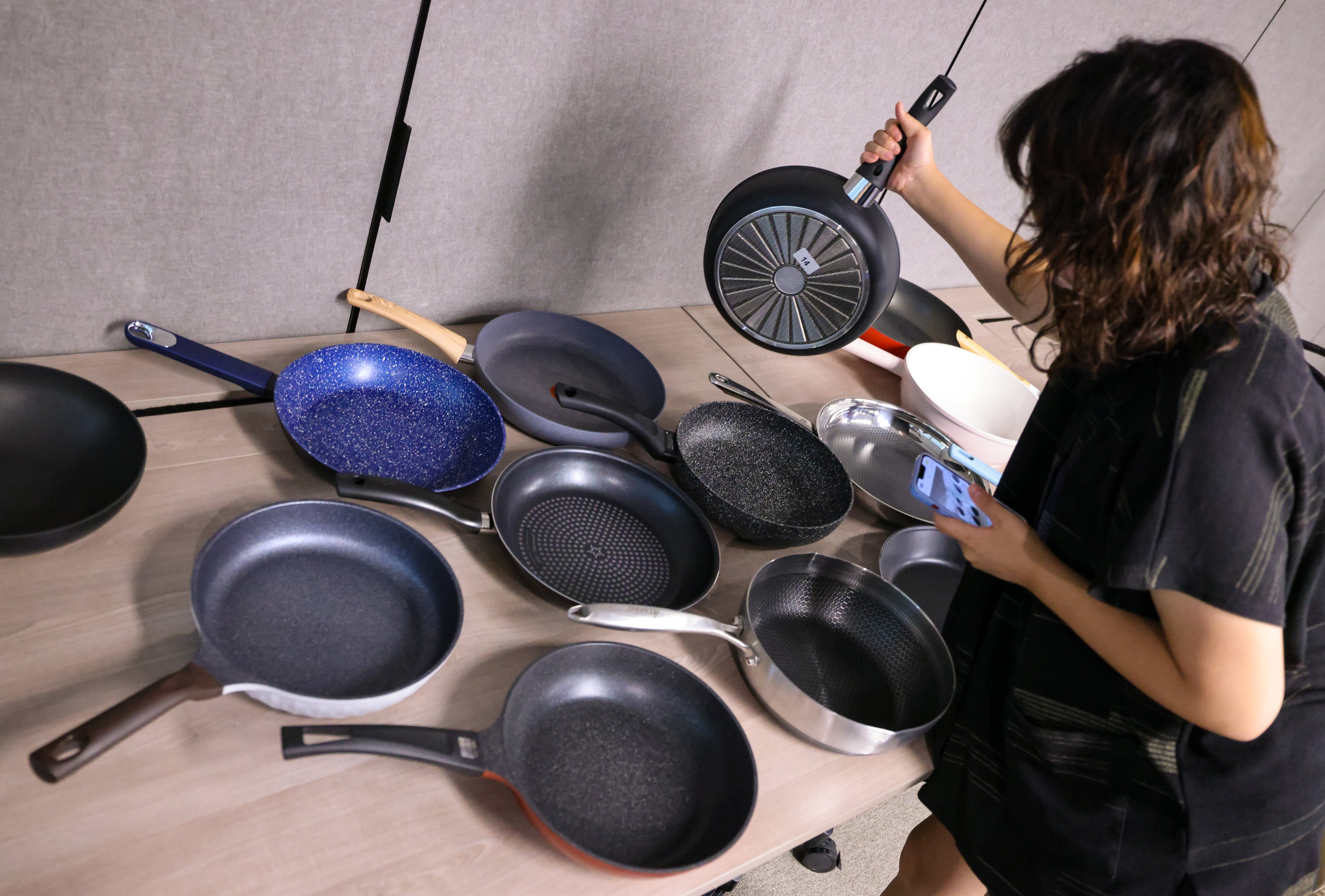 The Consumer Council tested 24 models of non-stick frying pans. Photo: Nora Tam