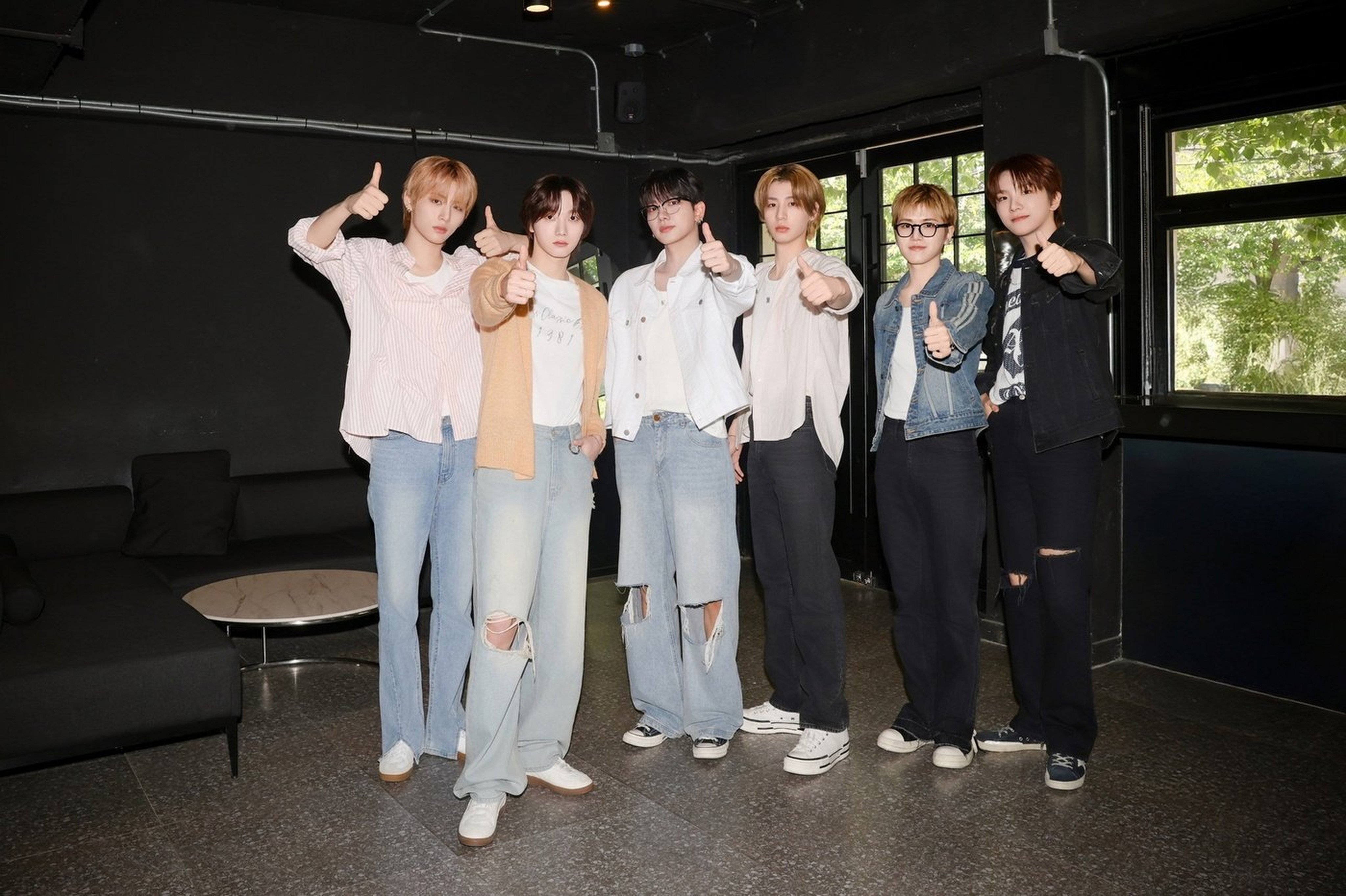 From left: Taesan, Sungho, Jaehyun, Leehan, Riwoo and Woonhak of BoyNextDoor. They talk about putting “honesty” in their songs, their dream stage and defining an era. Photo: courtesy of KOZ Entertainment
