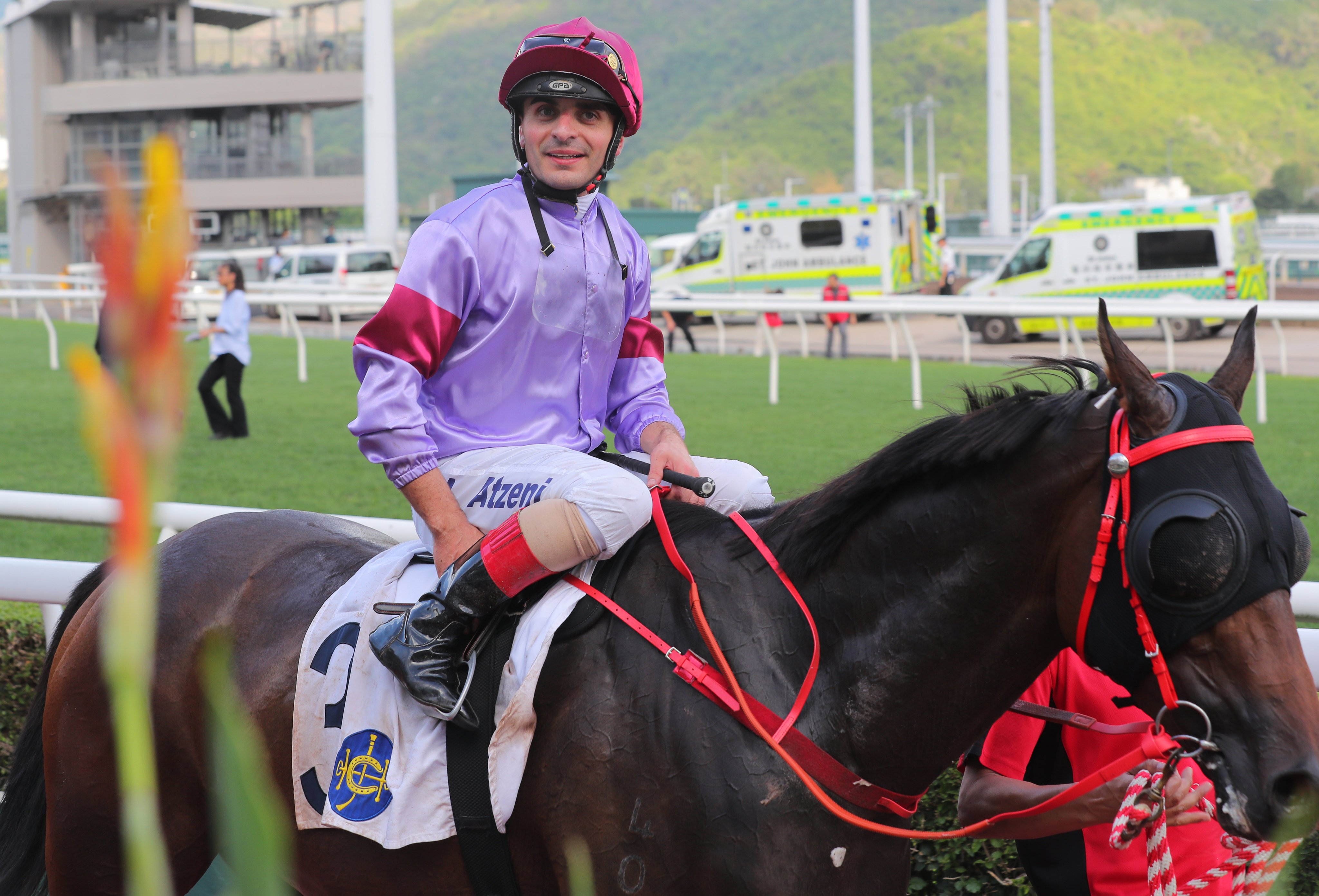 Andrea Atzeni enjoys a recent winner. Photo: Kenneth Chan