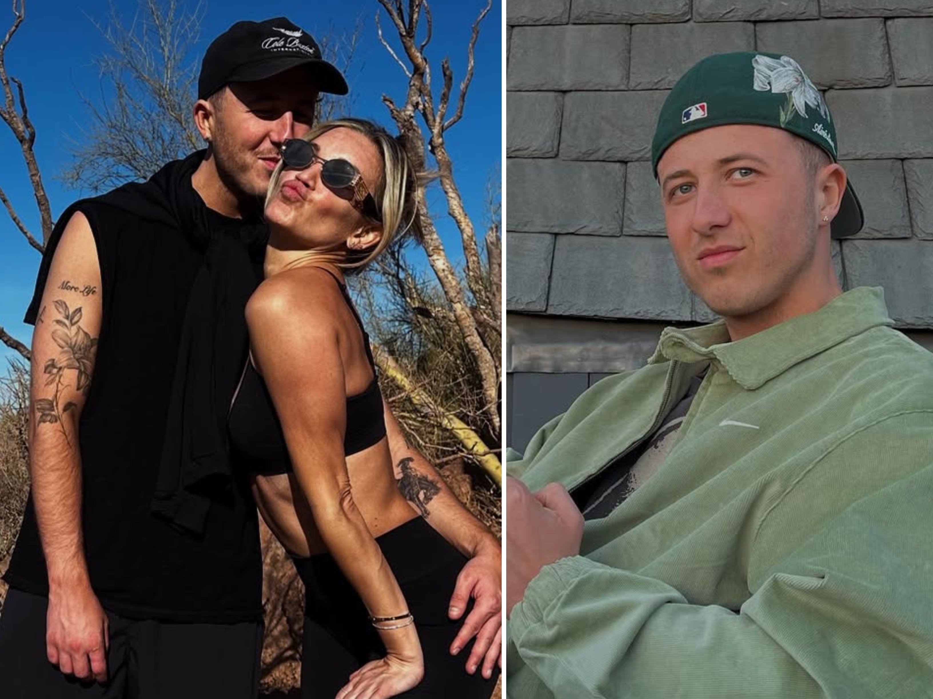 Former Pussycat Dolls singer Ashley Roberts has been dating George Rollinson since November 2023. Photos: @georgerollo/Instagram, @ iamashleyroberts/Instagram