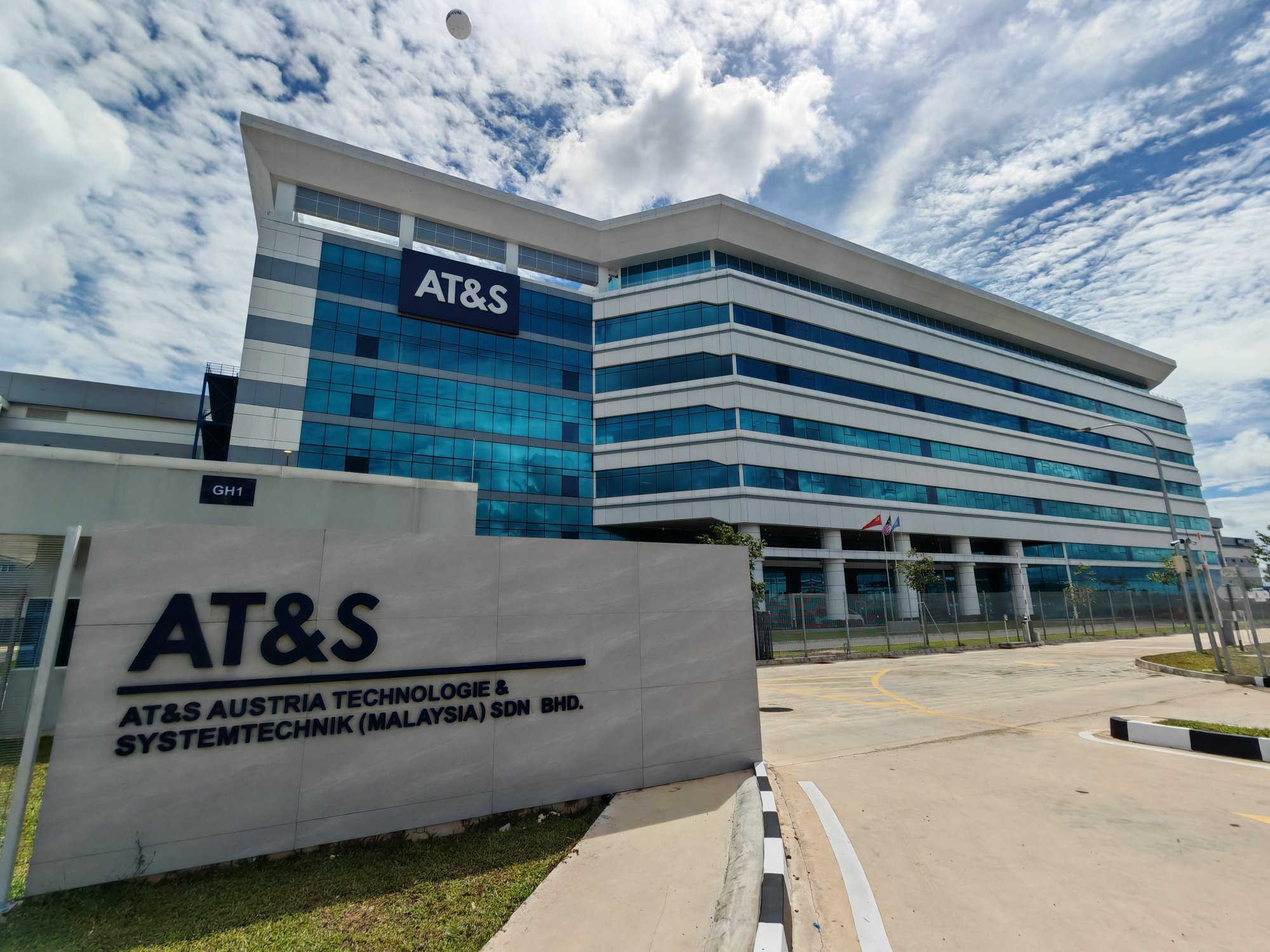The US$1.2 billion facility built by Austrian semiconductor specialist AT&S in Kulim Hi-Tech Park. Photo: Joseph Sipalan The US$1.2 billion facility built by Austrian semiconductor specialist AT&S in Kulim Hi-Tech Park. Photo: Joseph Sipalan