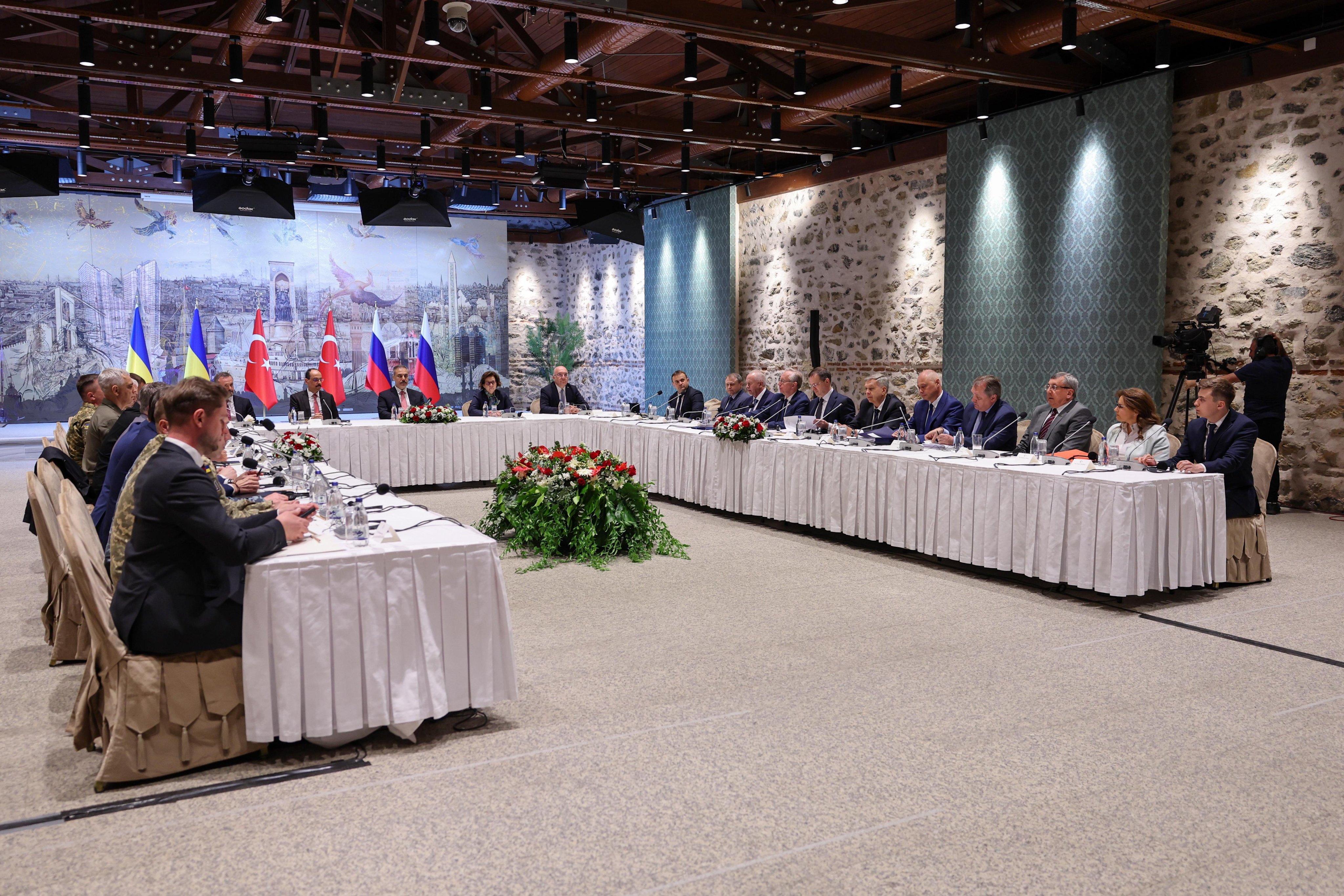 Delegations from Russia and Ukraine are in Turkey for talks about Vladimir Putin’s war, which began in February 2022. Photo: Handout via EPA-EFE