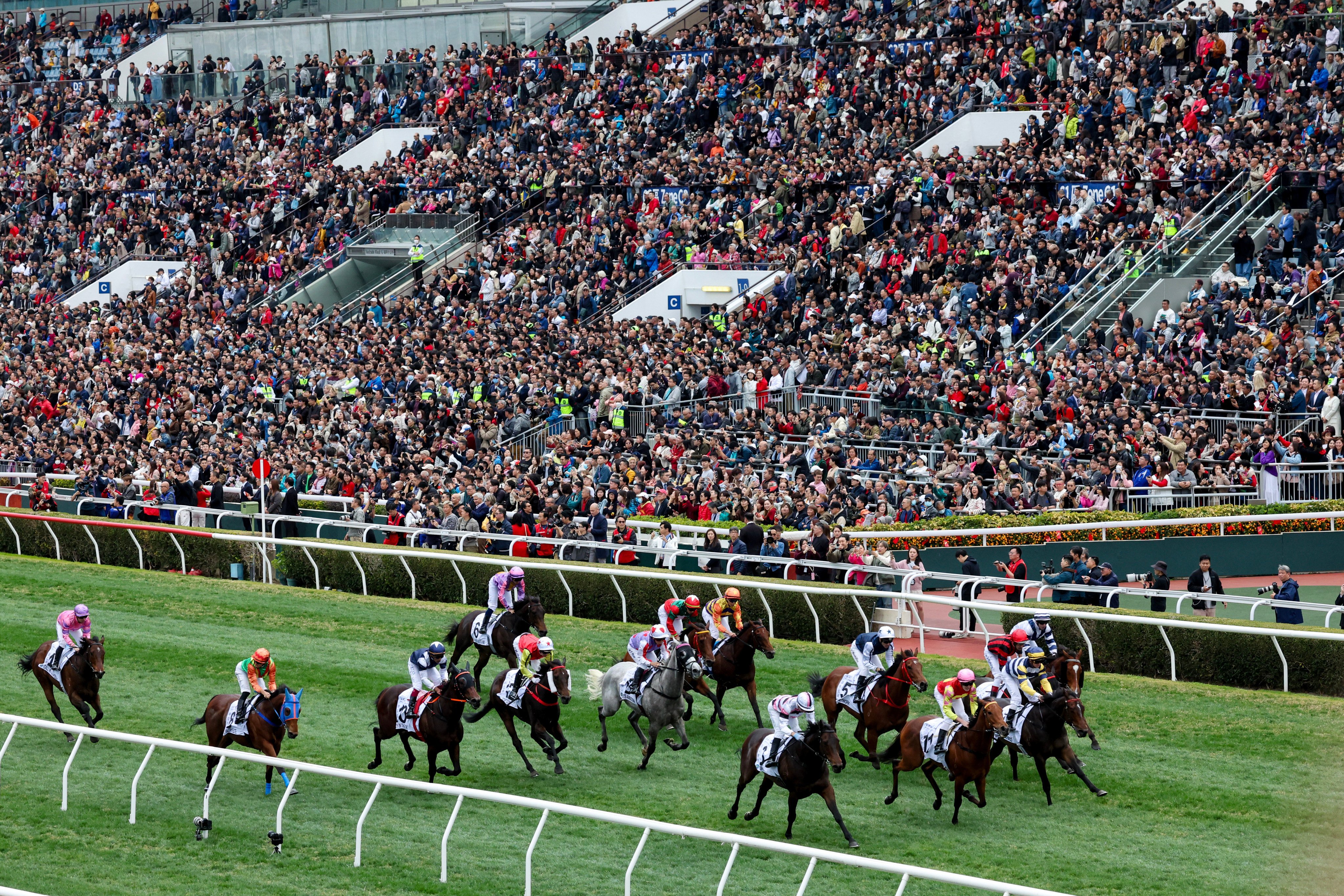 A race at Sha Tin on January 31. Photo: Dickson Lee