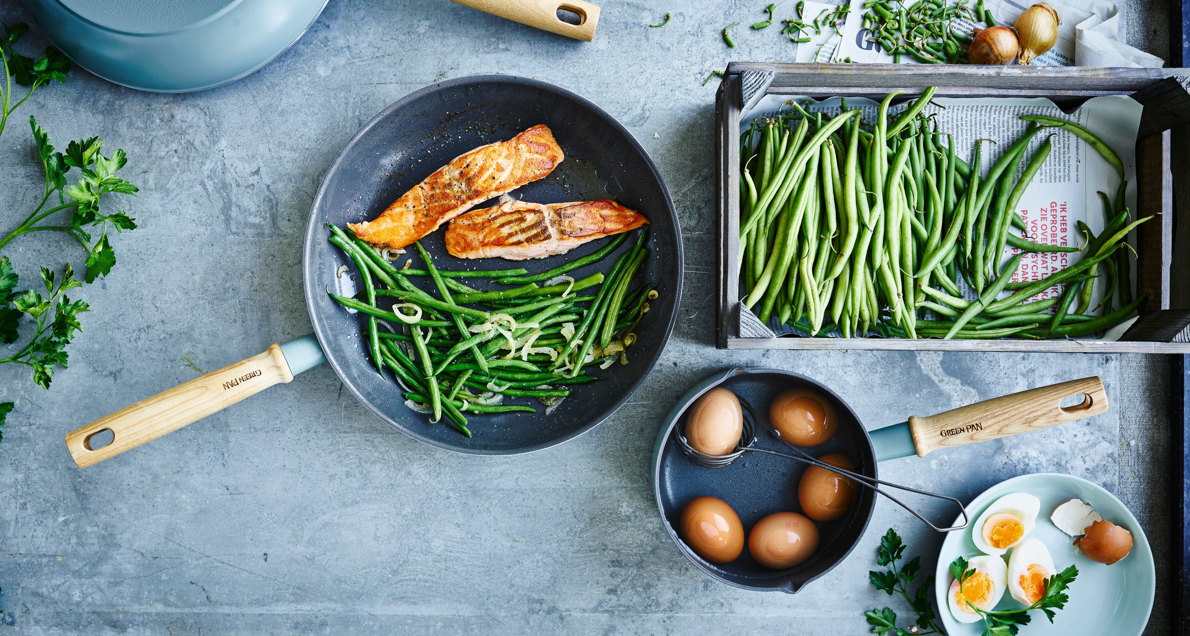Popular with Gen Z consumers, GreenPan has collaborated with celebrities including Stanley Tucci and Gwyneth Paltrow on stylish sets. Photo: Handout