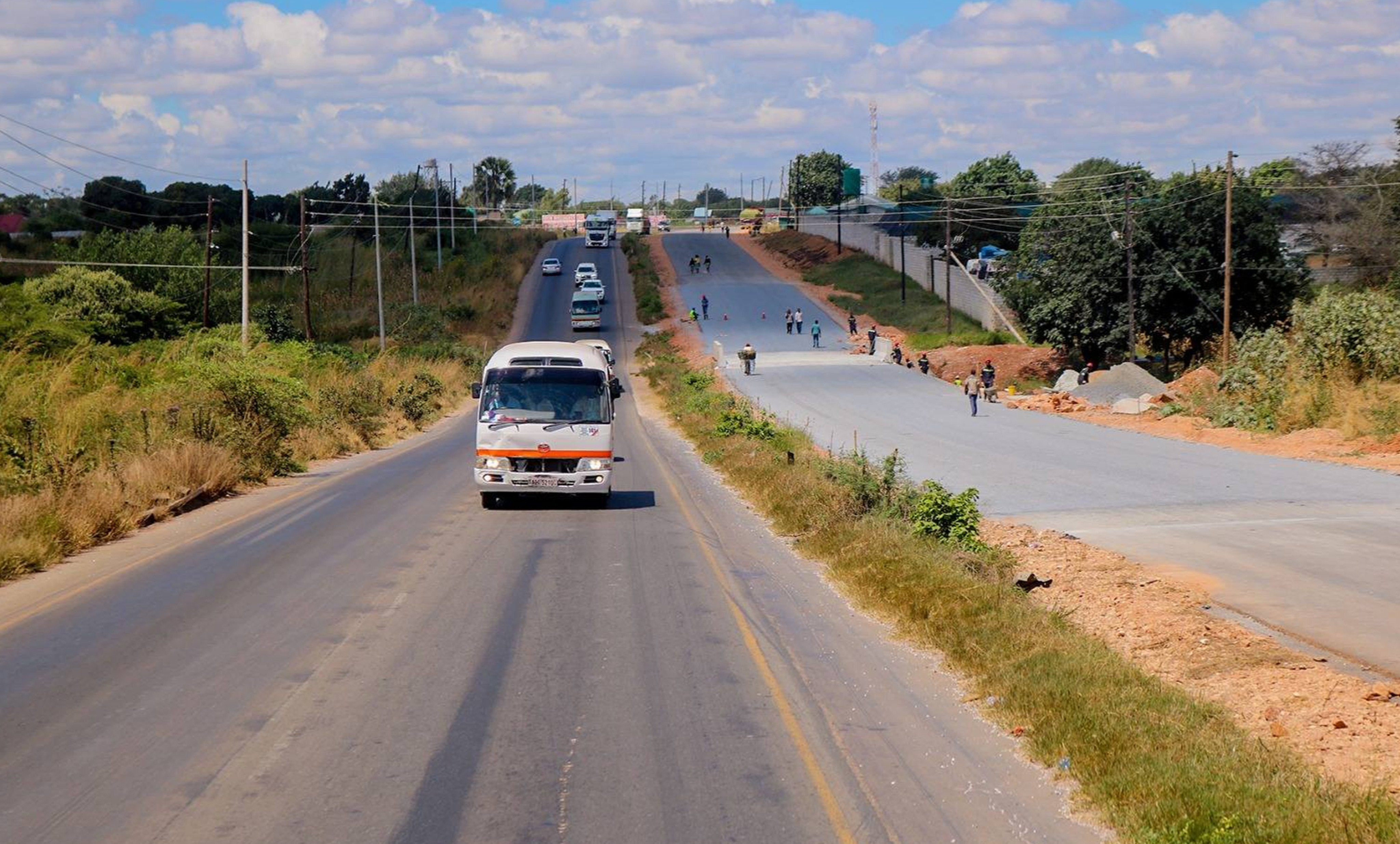 The Lusaka-Ndola dual carriageway project has created jobs for 2,311 people in Zambia. Photo: Handout