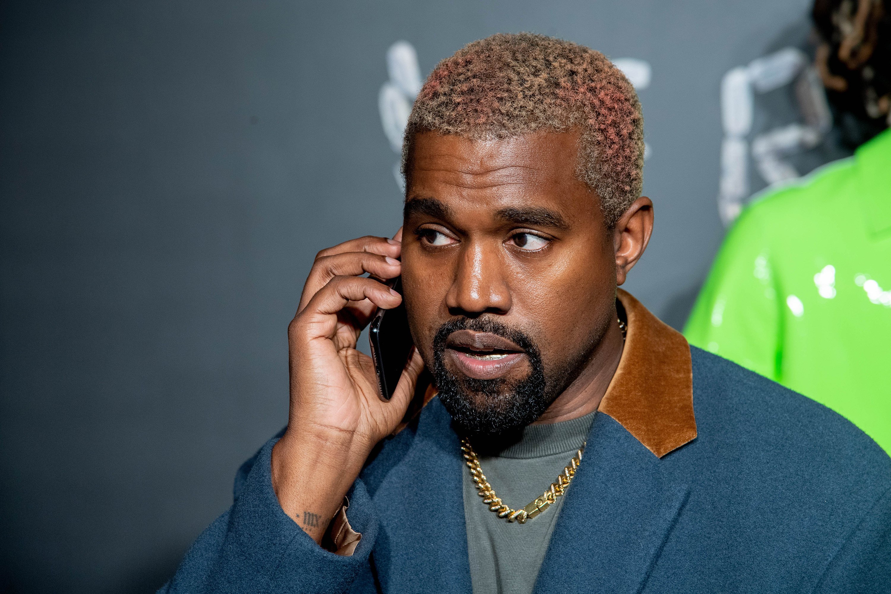 Kanye West attends the the Versace fall fashion show in New York in 2018. Photo: TNS