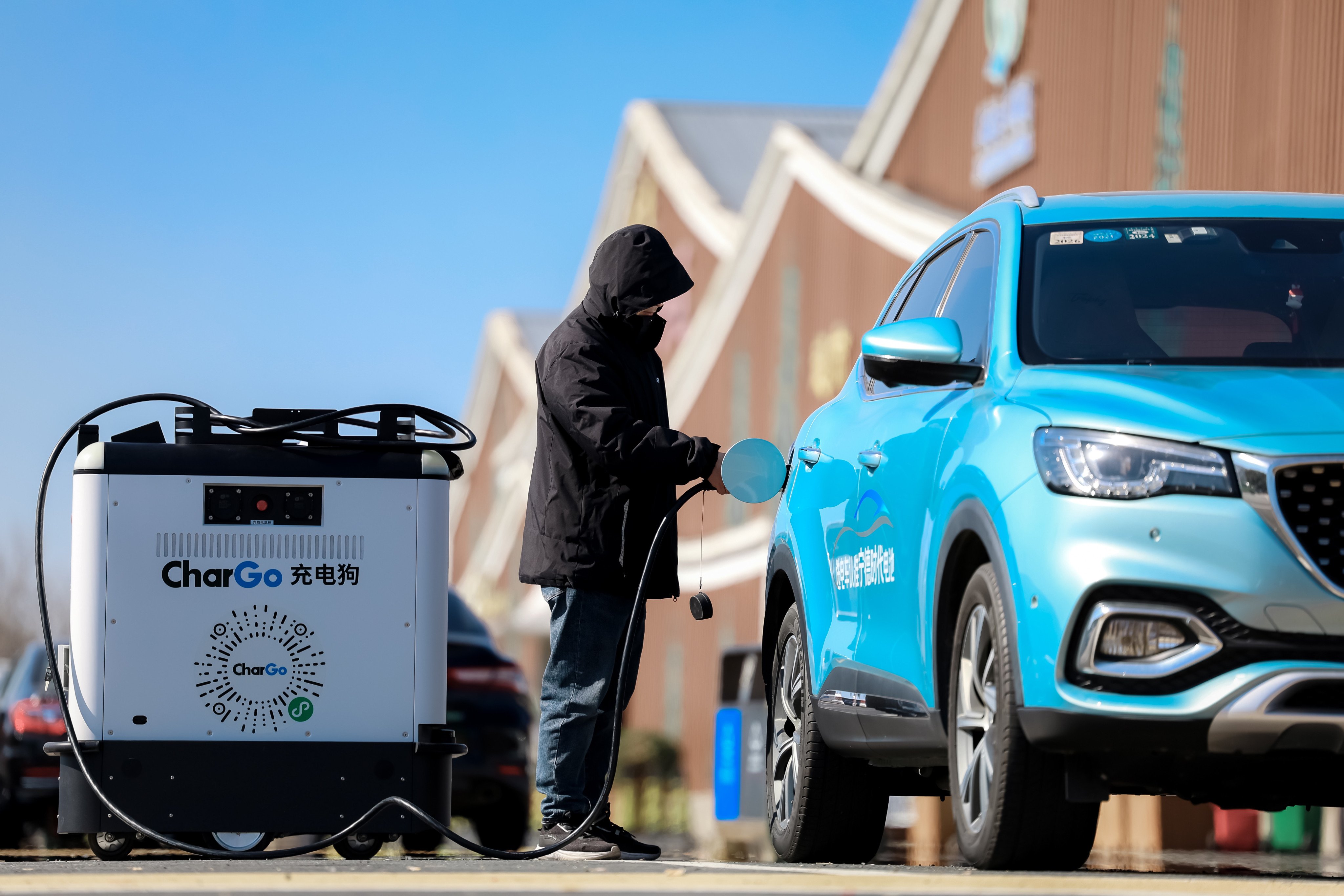 CATL set up CharGo last year to enter the mobile electric vehicle charging robot market. Photo: Handout