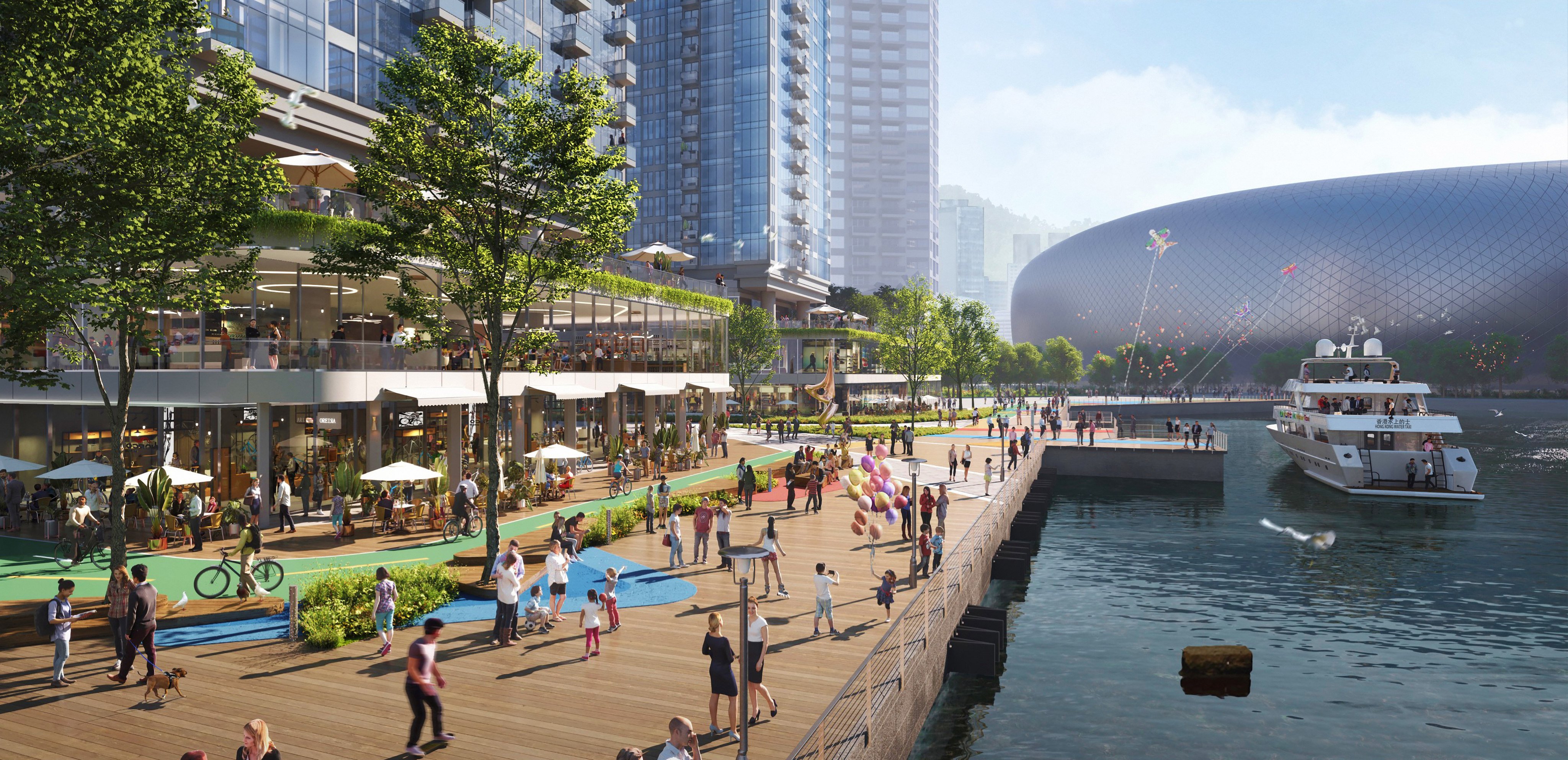 An artist’s vision of a revitalised To Kwa Wan area. Photo: handout