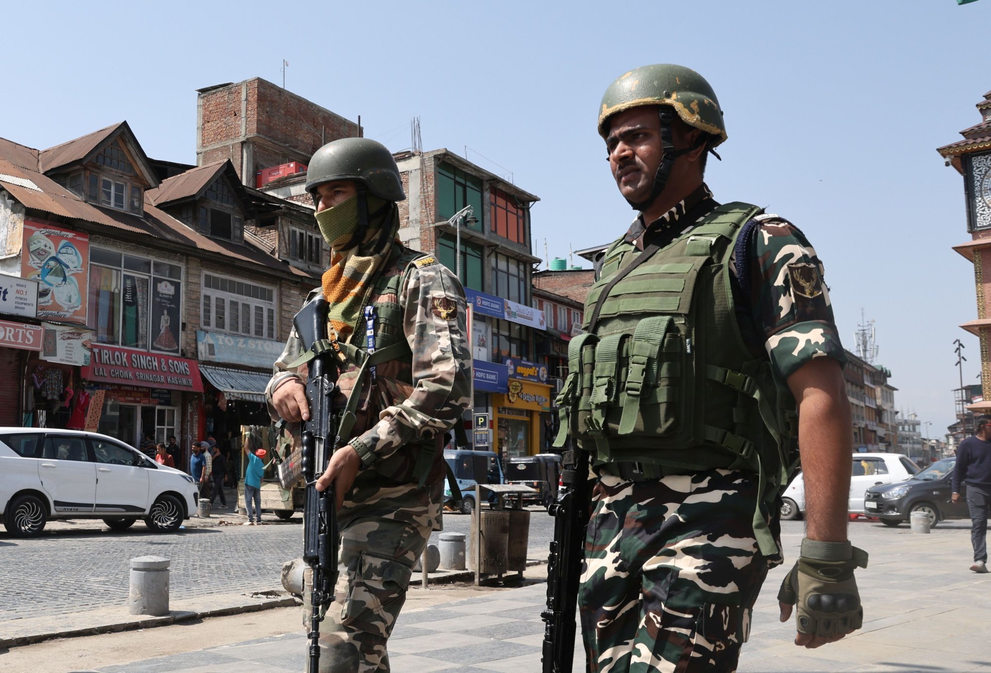 Indian soldiers patrol in Srinagar, the capital of Indian Kashmir. Easing tensions between India and Pakistan have helped stabilise rice prices. Photo: EPA-EFE Indian soldiers patrol in Srinagar, the capital of Indian Kashmir. Easing tensions between India and Pakistan have helped stabilise rice prices. Photo: EPA-EFE