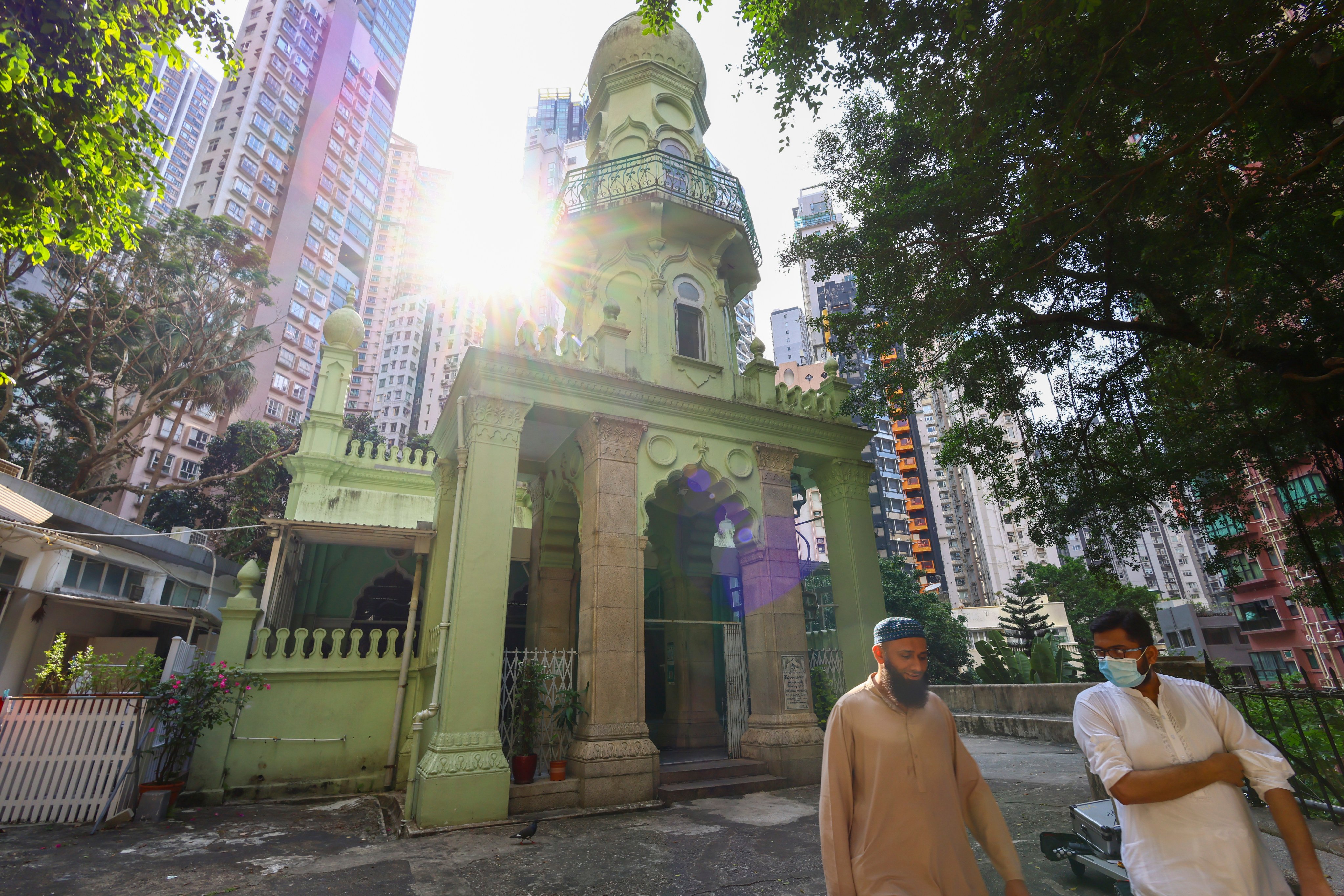 A view of Jamia Mosque, a declared monument, in the Mid-Levels in 2022. Hong Kong’s Muslim community has historically been peaceful. Photo: Dickson Lee