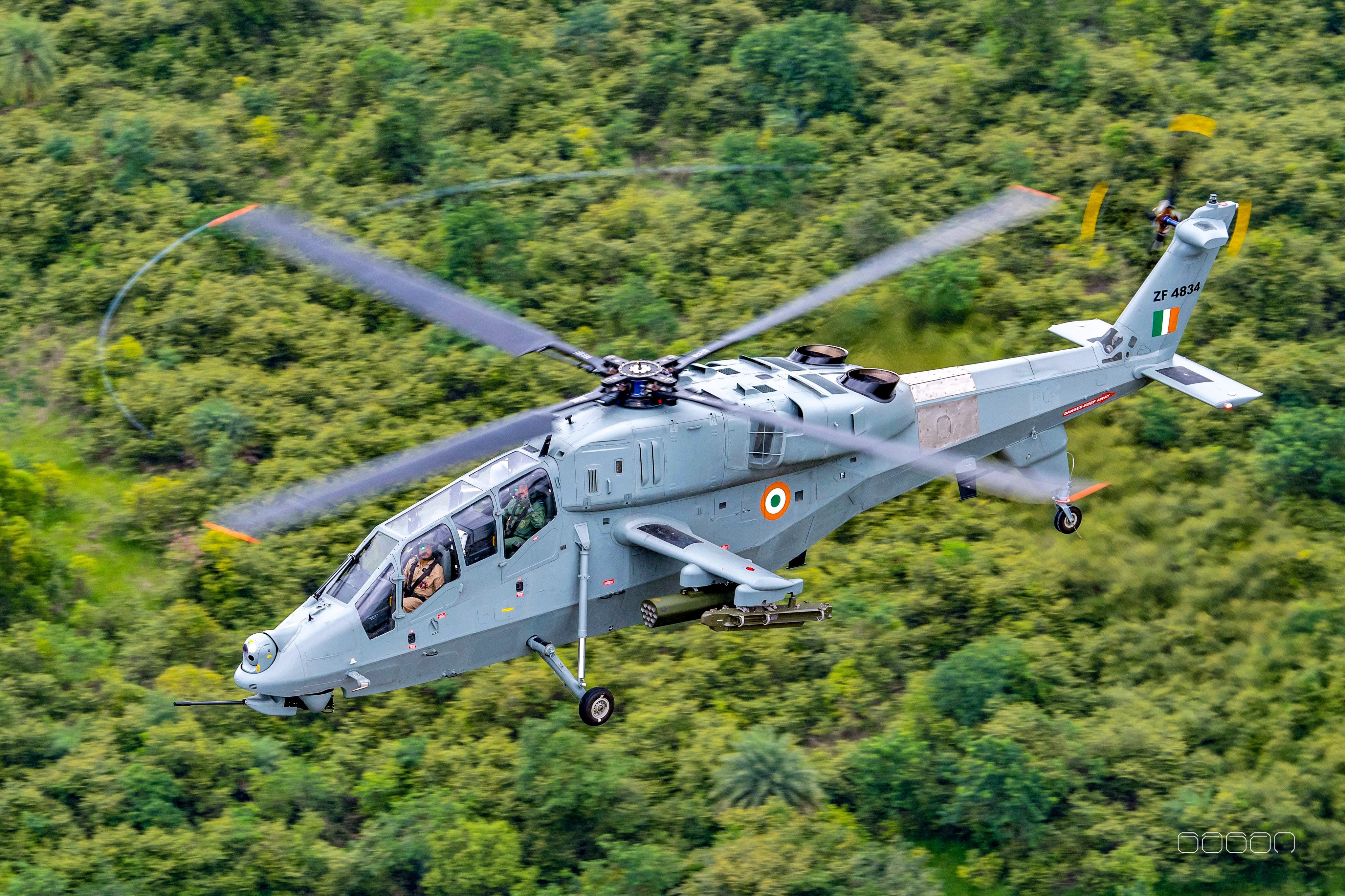 The HAL Prachand is an Indian multi-role light attack helicopter designed and manufactured by Hindustan Aeronautics Limited (HAL) under Project Light Combat Helicopter (LCH). Photo: Handout