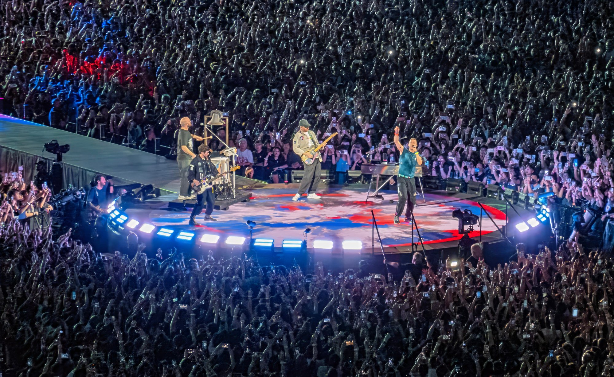 Coldplay performs at Kai Tak Stadium in Hong Kong on April 9. Photo: Harvey Kong Coldplay performs at Kai Tak Stadium in Hong Kong on April 9. Photo: Harvey Kong