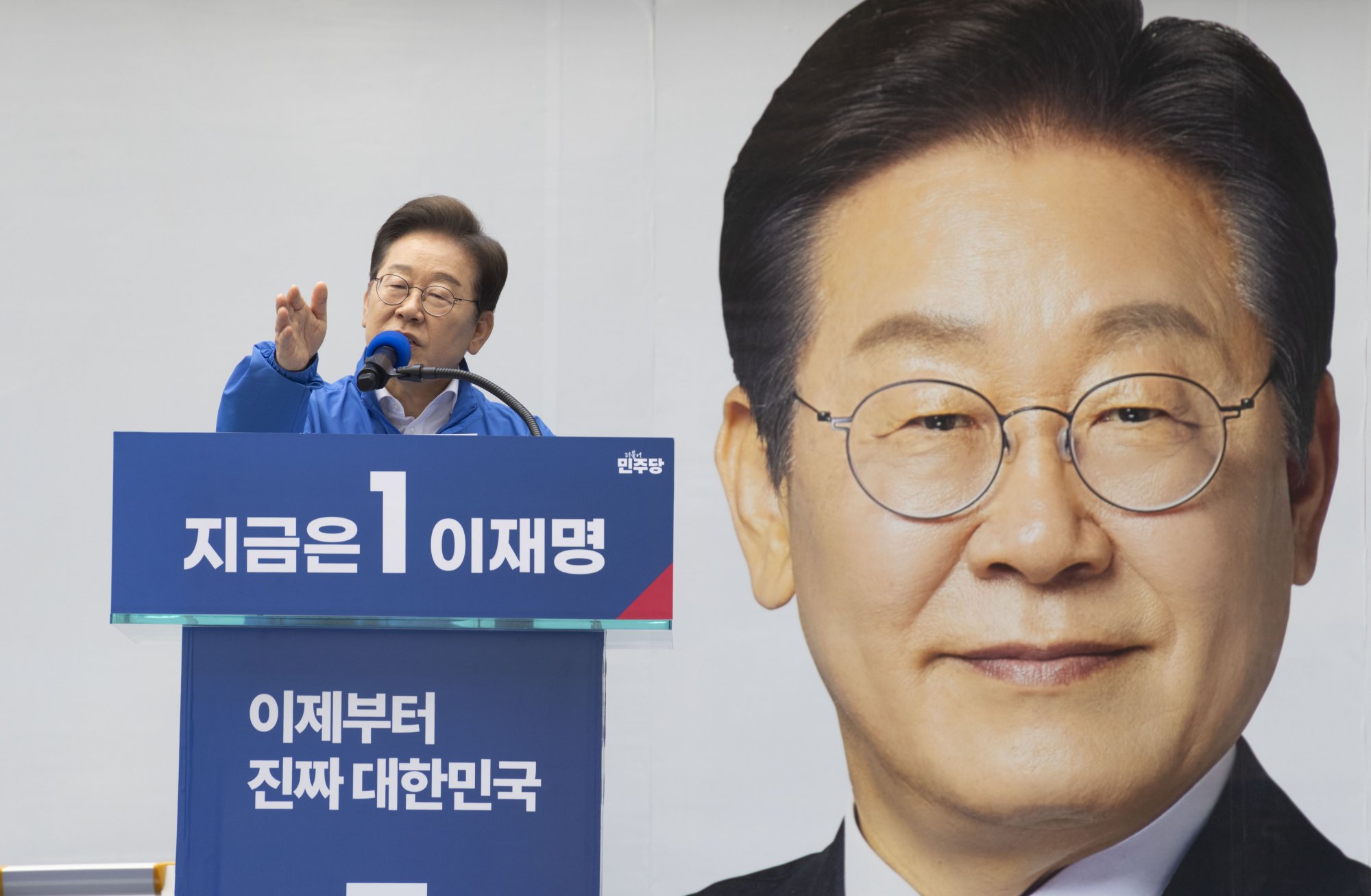Lee Jae-myung, the presidential candidate of the Democratic Party of Korea, wants a pragmatic approach on diplomacy. Photo: EPA-EFE Lee Jae-myung, the presidential candidate of the Democratic Party of Korea, wants a pragmatic approach on diplomacy. Photo: EPA-EFE