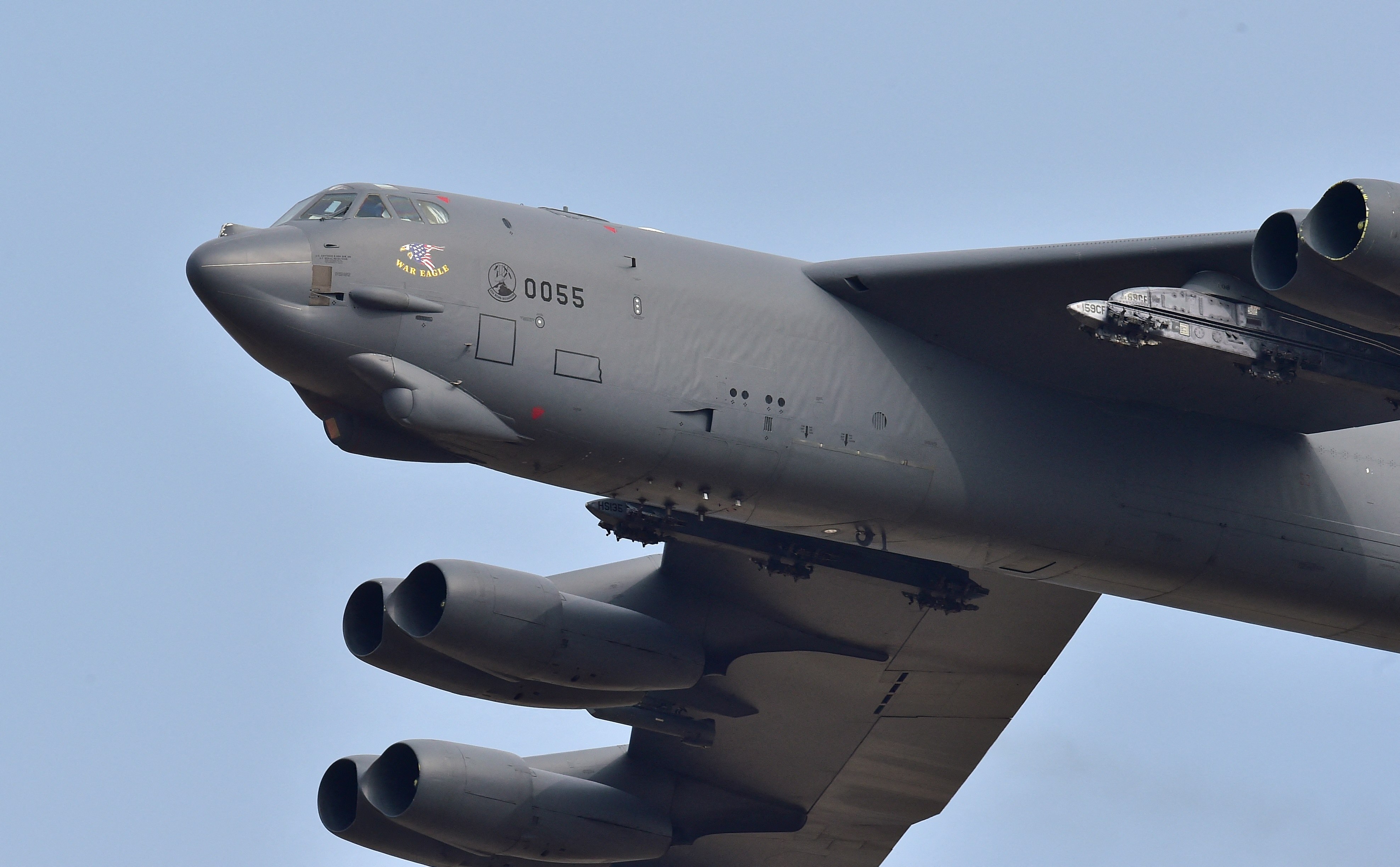 Chinese researchers have identified the 70-year-old B-52 Stratofortress as posing the most significant threat to China’s naval forces and inland targets in the event of a tactical nuclear strike from the US. Photo: AFP